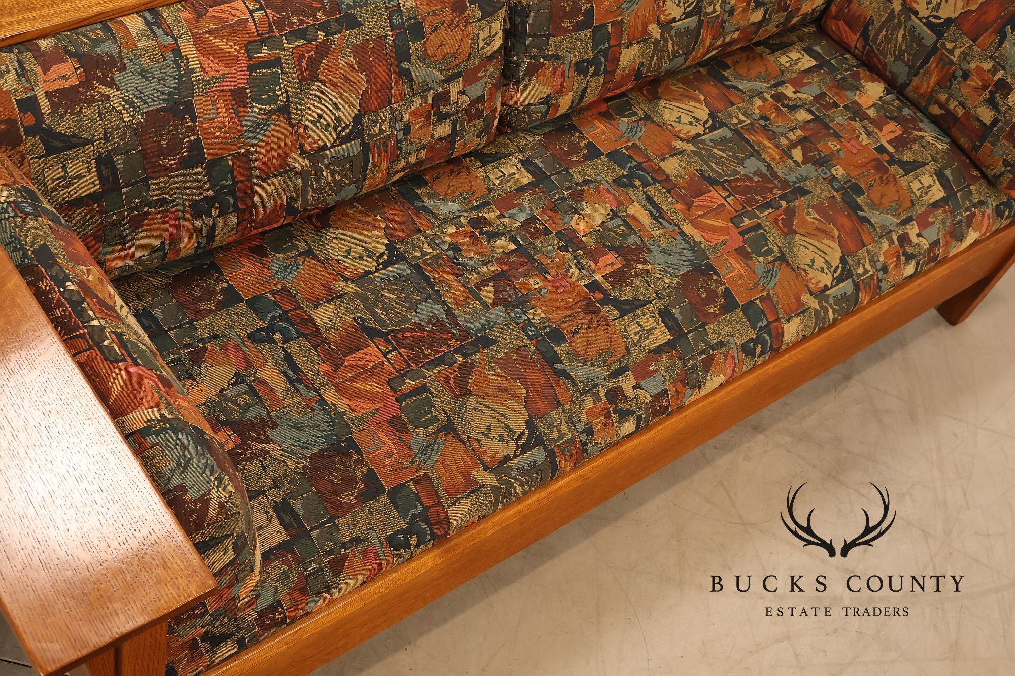 Stickley Mission Collection Oak Prairie Settle