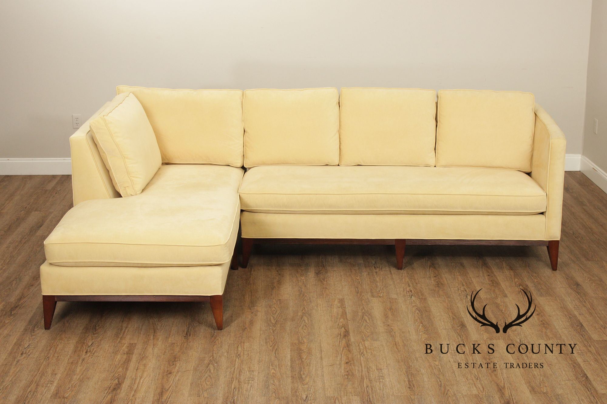 Sherrill Classic Modern Style Two-Piece Sectional Sofa