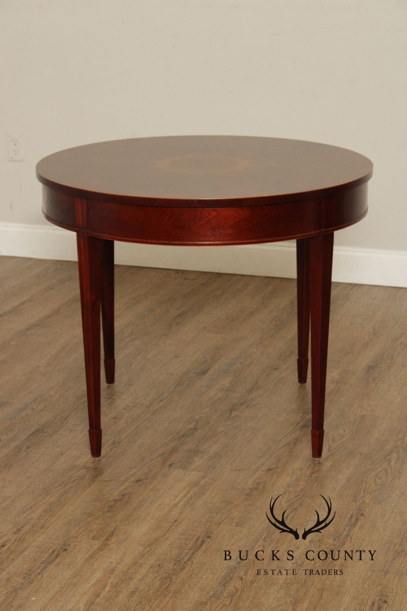 Baker Federal Style Inlaid Mahogany Center Table
