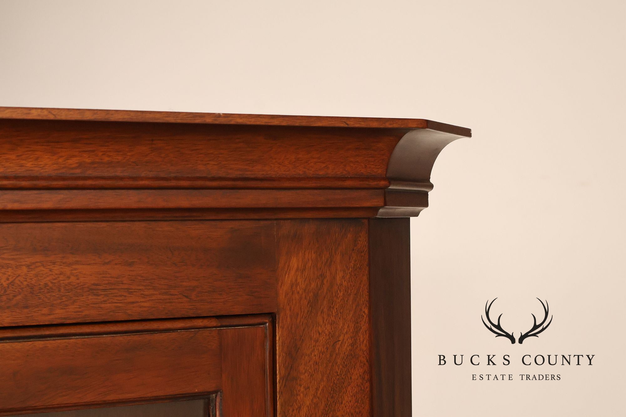 Henkel Harris Solid Mahogany Federal Style Corner Cabinet