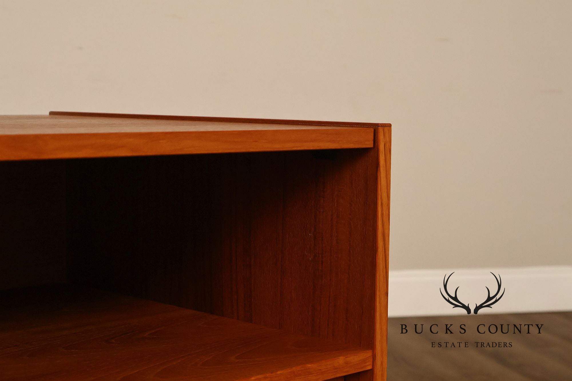 Danish Modern Teak Media Console Cabinet