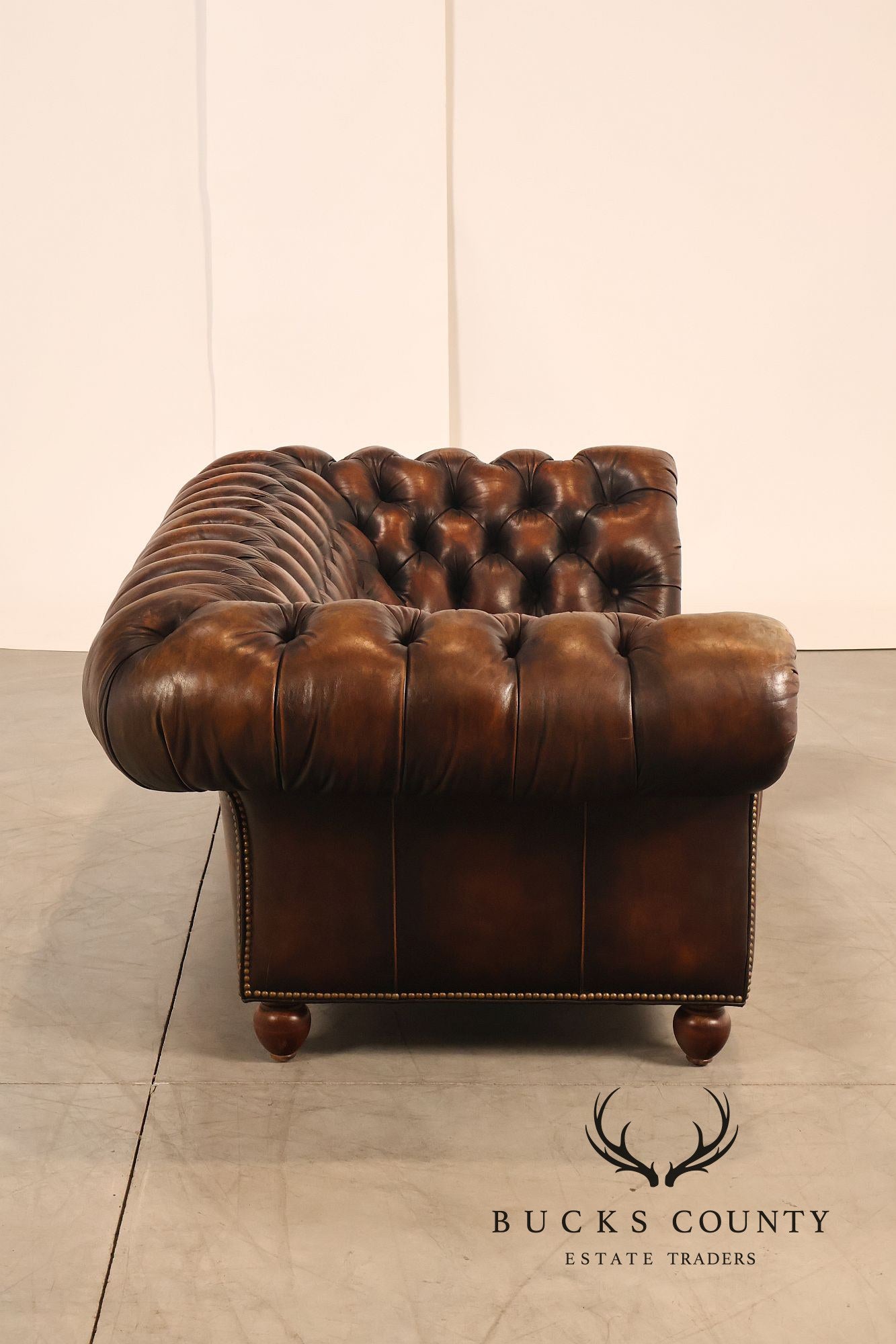 Hancock & Moore Leather Chesterfield Sofa