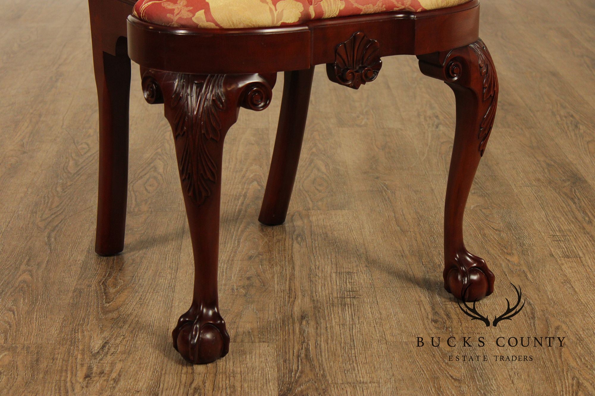 Kindel Winterthur Collection Set Of Six Carved Dining Chairs