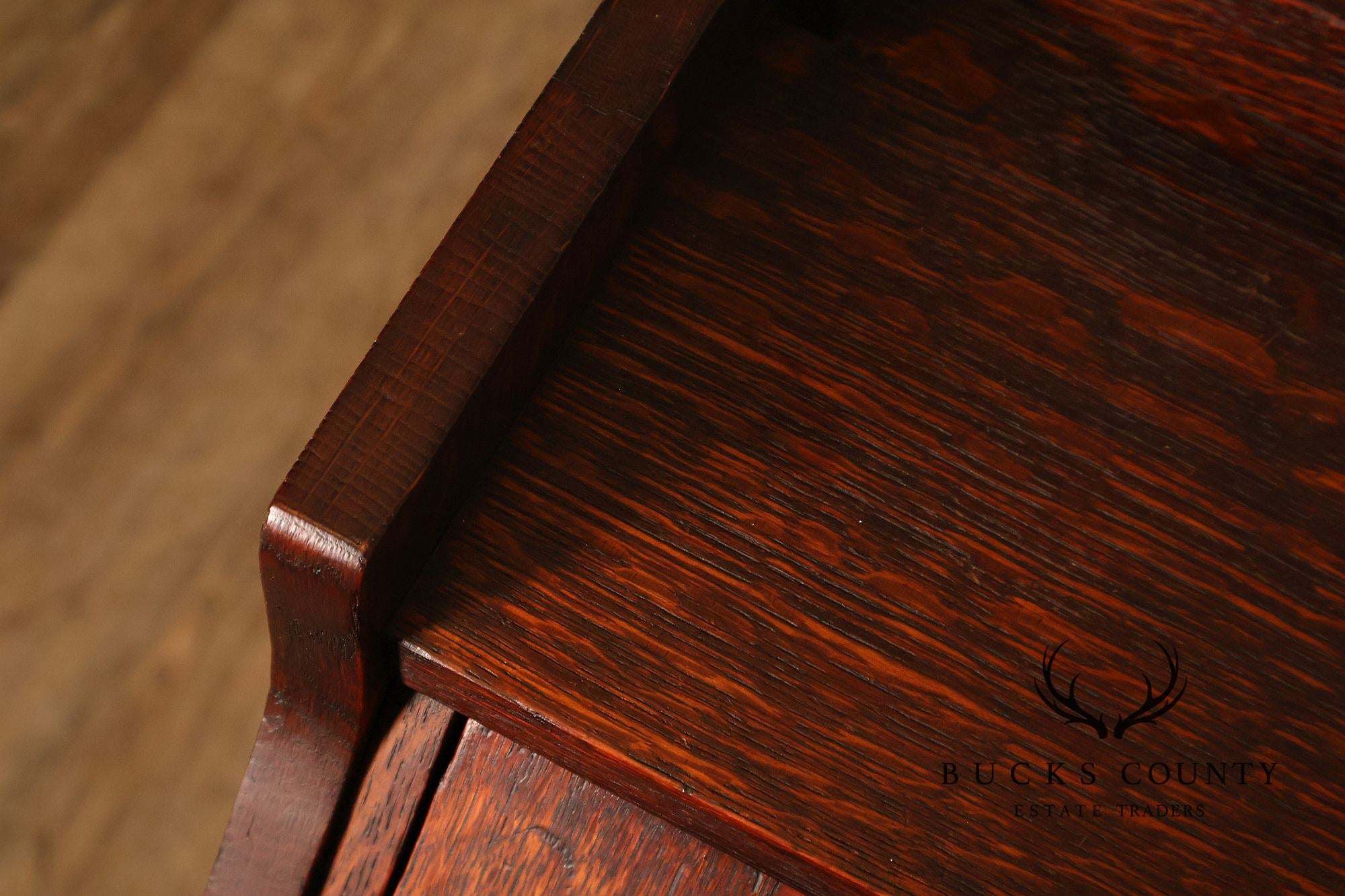 Lifetime Furniture Antique Mission Oak Drop Front Desk