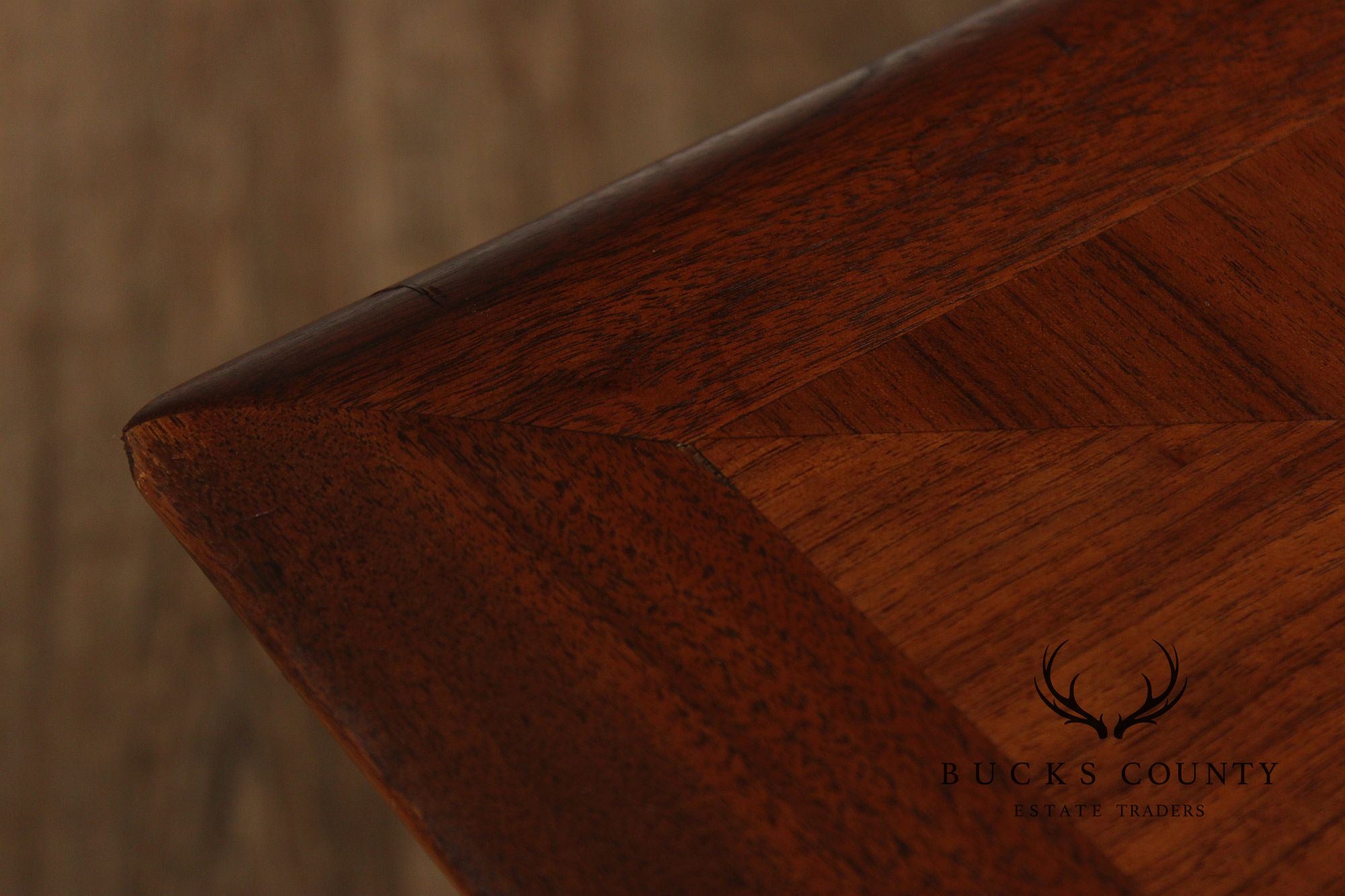 Castilian Mid Century Modern Walnut Executive Writing Desk