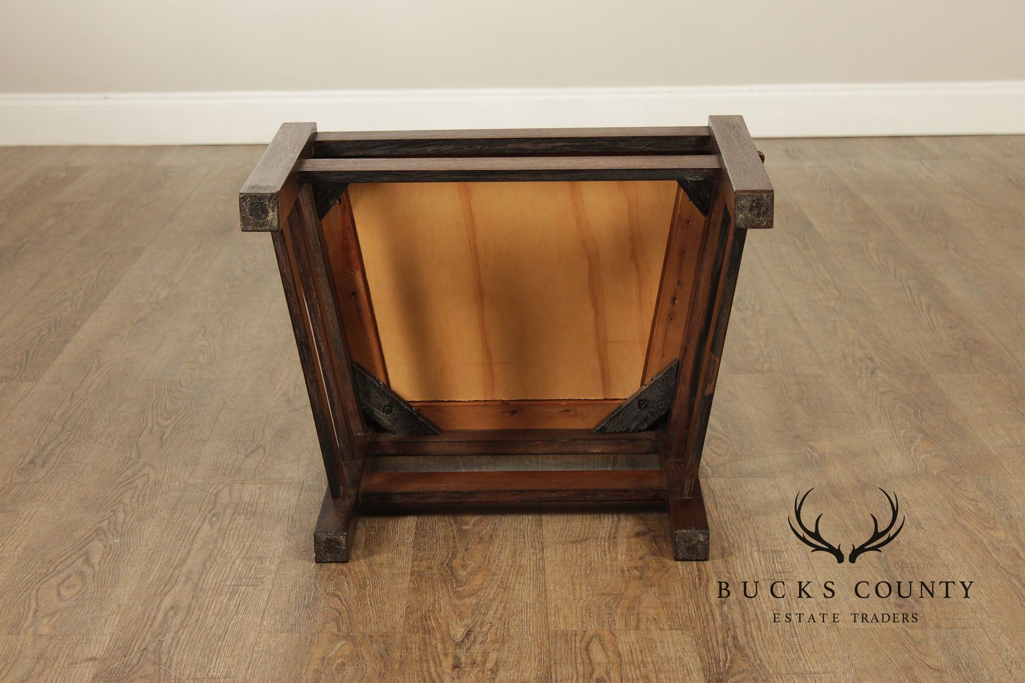 Antique Stickley Brothers Mission Oak Set Of 8 Ladder Back Dining Chairs