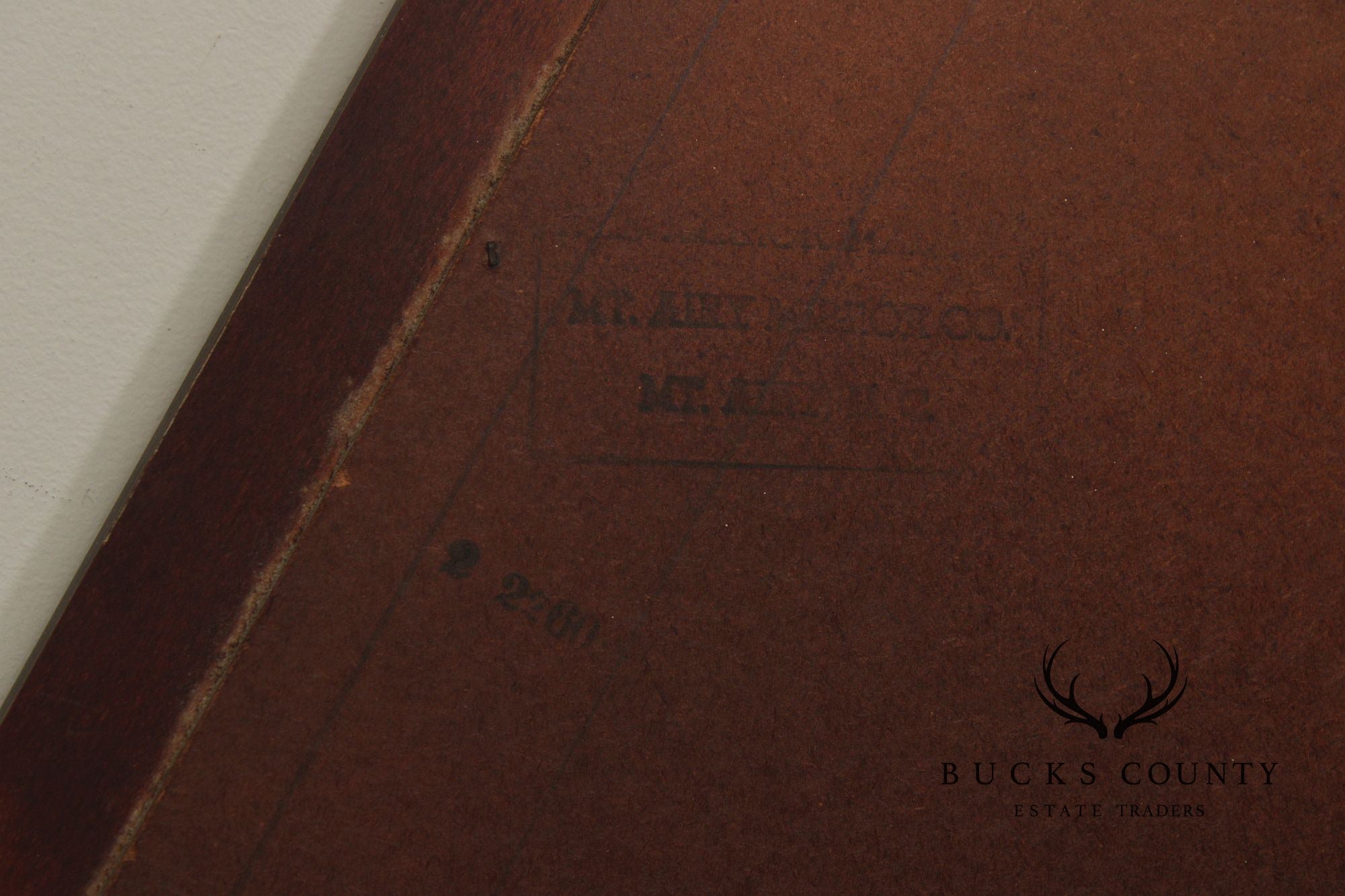 Mid Century Modern Brutalist Burl And Walnut Mirror