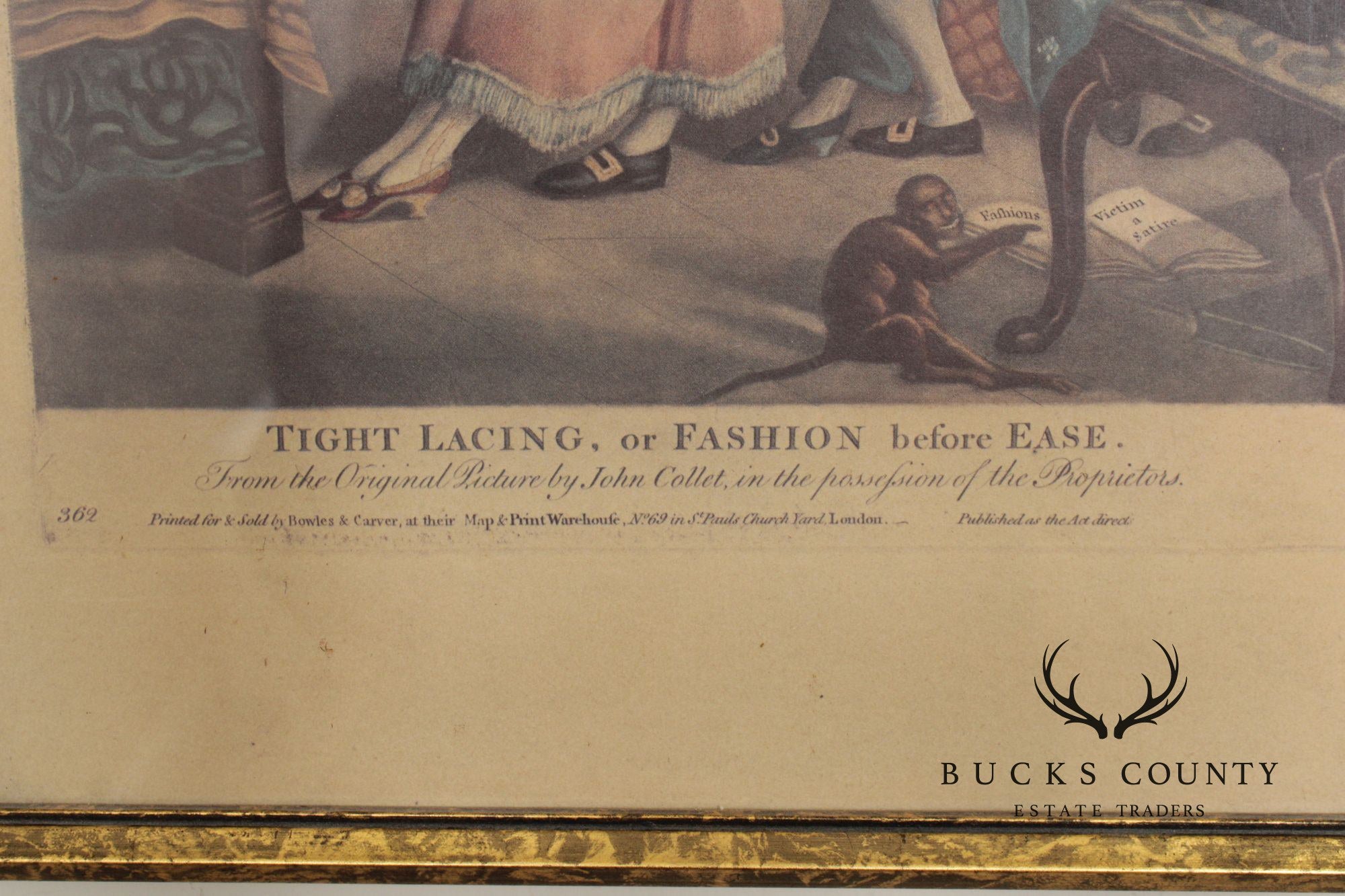 John Collet Framed Print, 'Tight Lacing, or Fashion Before Ease'