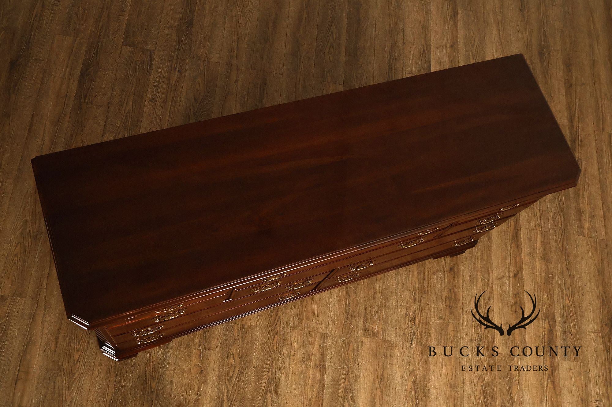 Ethan Allen 'Georgian Court' Cherry Long Dresser