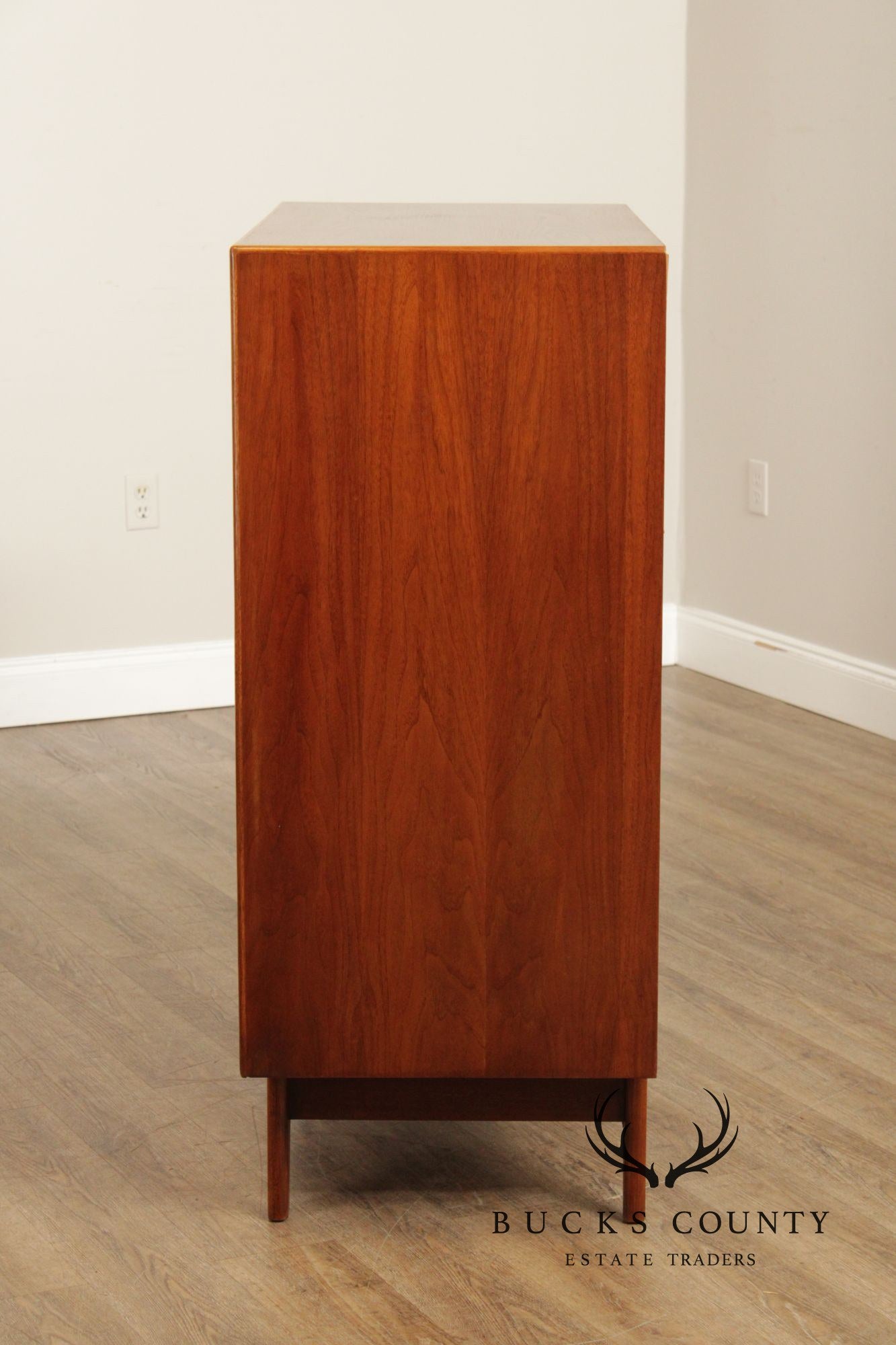 Lane Mid Century Modern Walnut Tall Chest