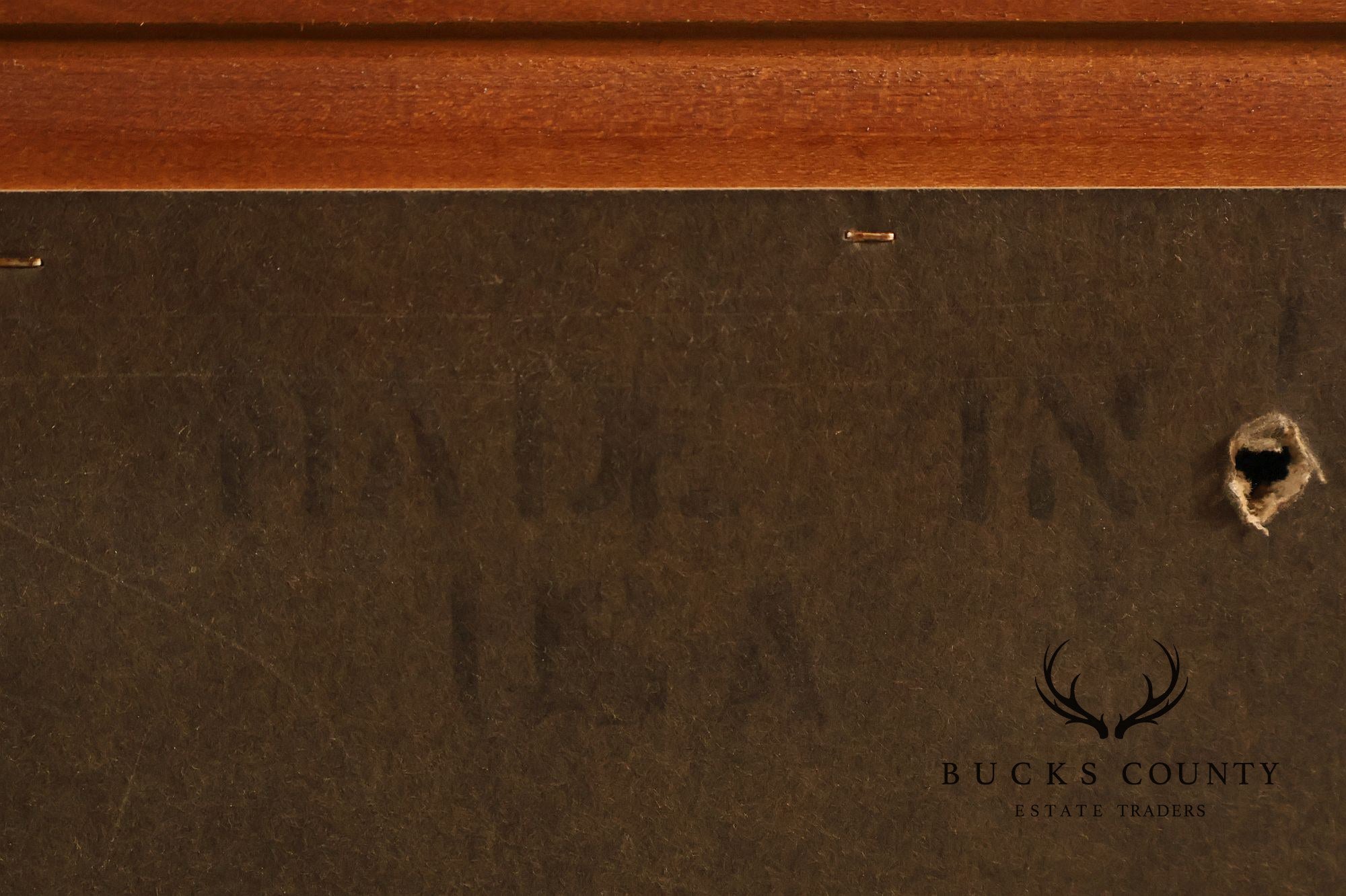 Stanley Furniture Regency Style Pair of Marble Top Mahogany Nightstands