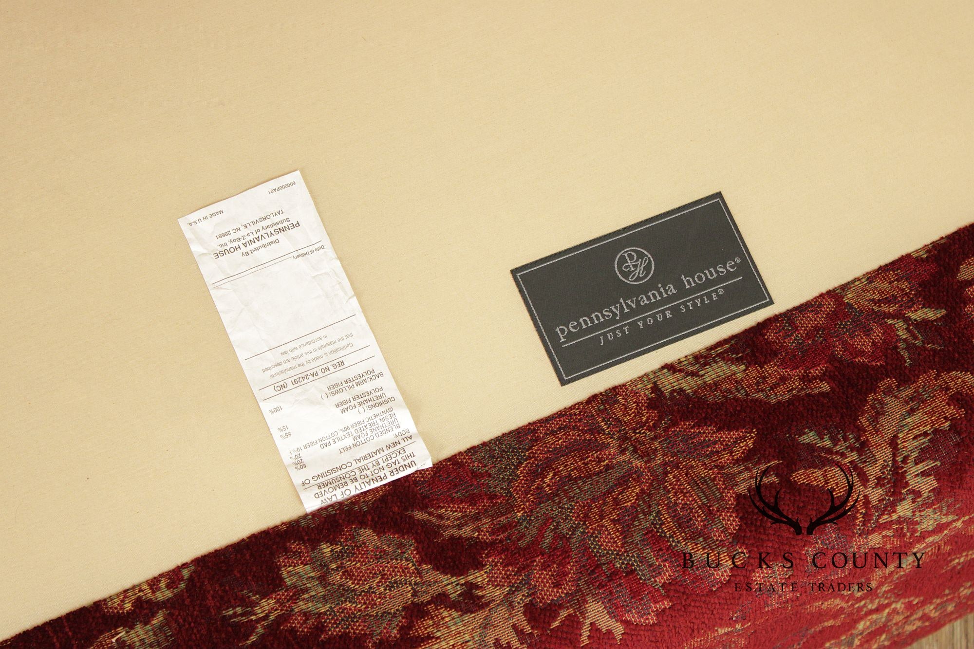 Pennsylvania House Three-Seat Floral Sofa