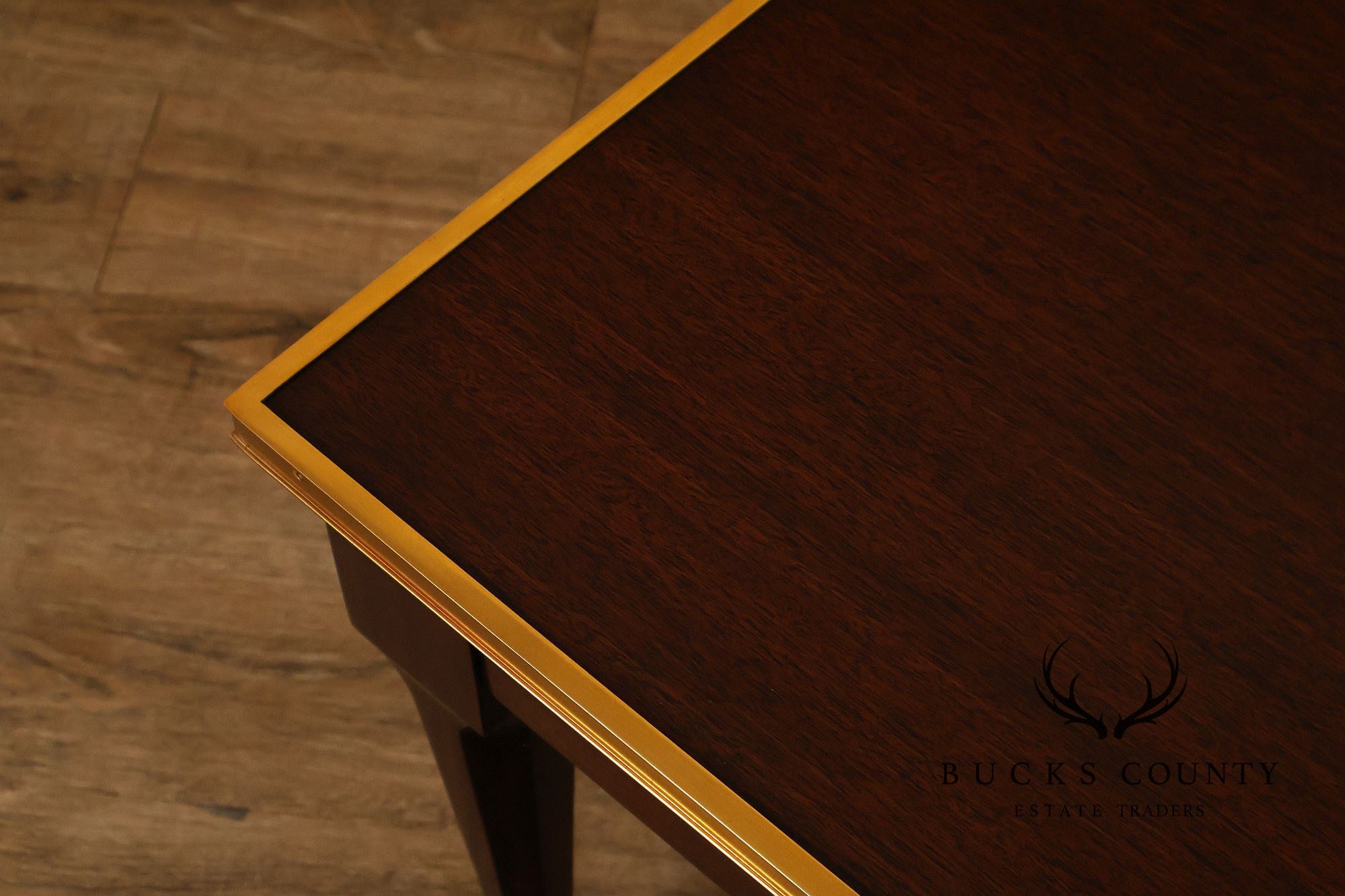 THEODORE ALEXANDER MAHOGANY BARON COCKTAIL TABLE