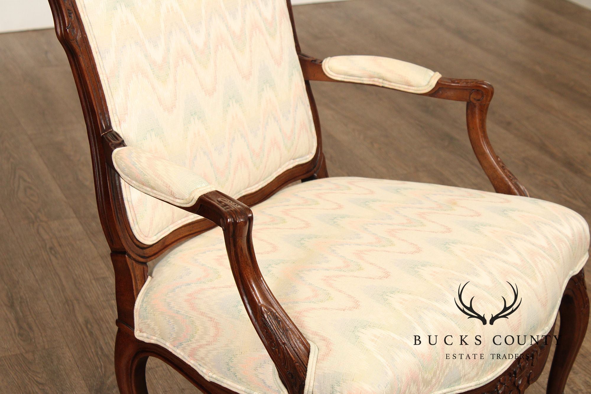 French Louis XV Style Fauteuil Armchair