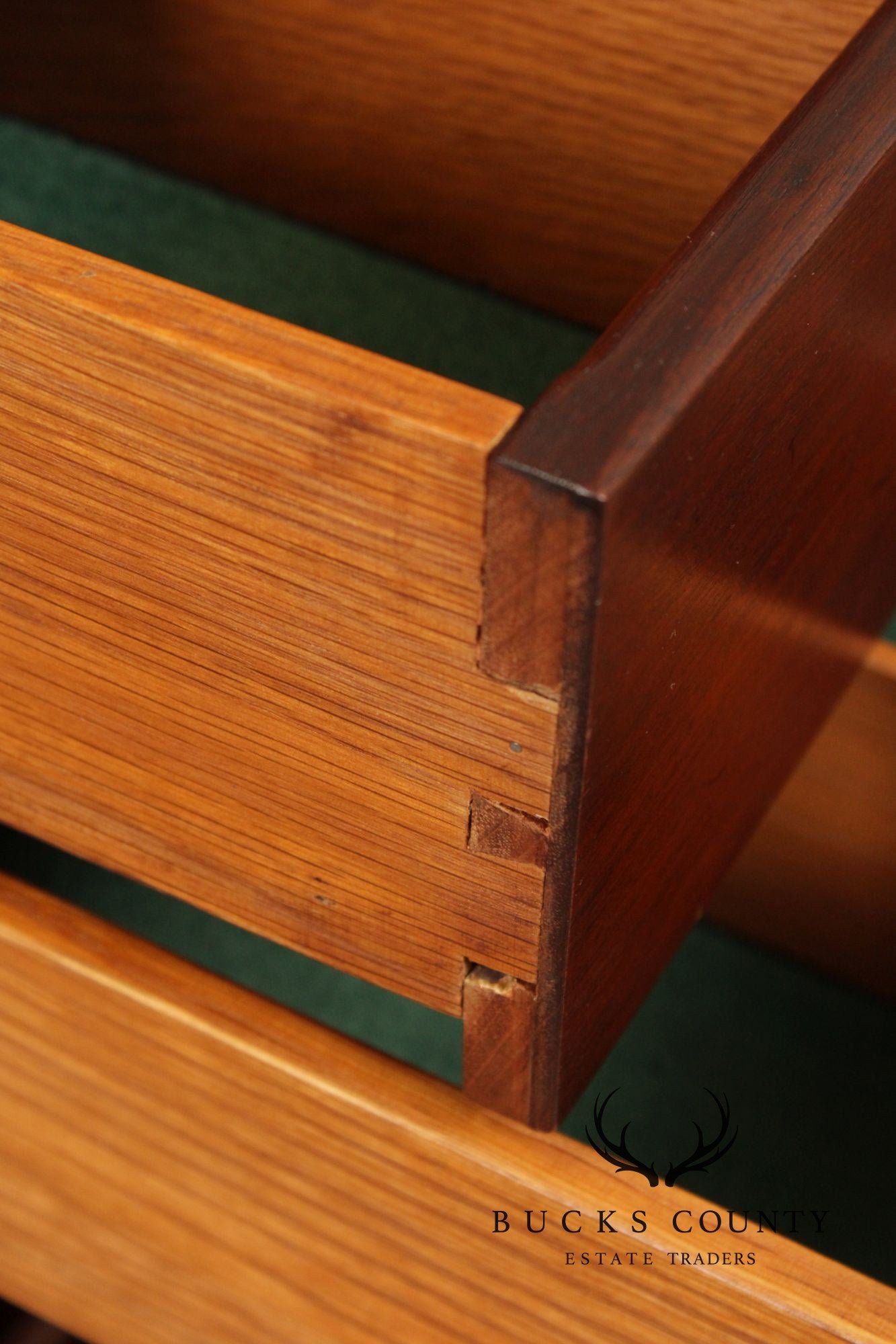 Georgian Style 1940's Custom Mahogany Silver Chest Cabinet