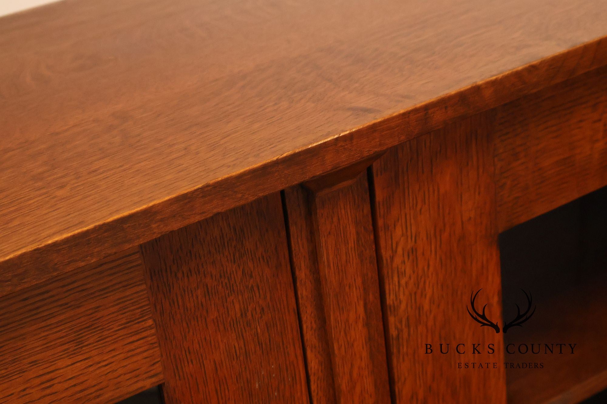 Stickley Harvey Ellis Mission Inlaid Oak Bookcase
