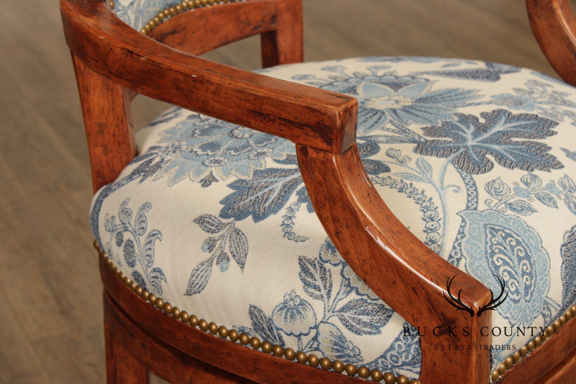 Bausman & Co. Rustic Style Pair of Swivel Barstools