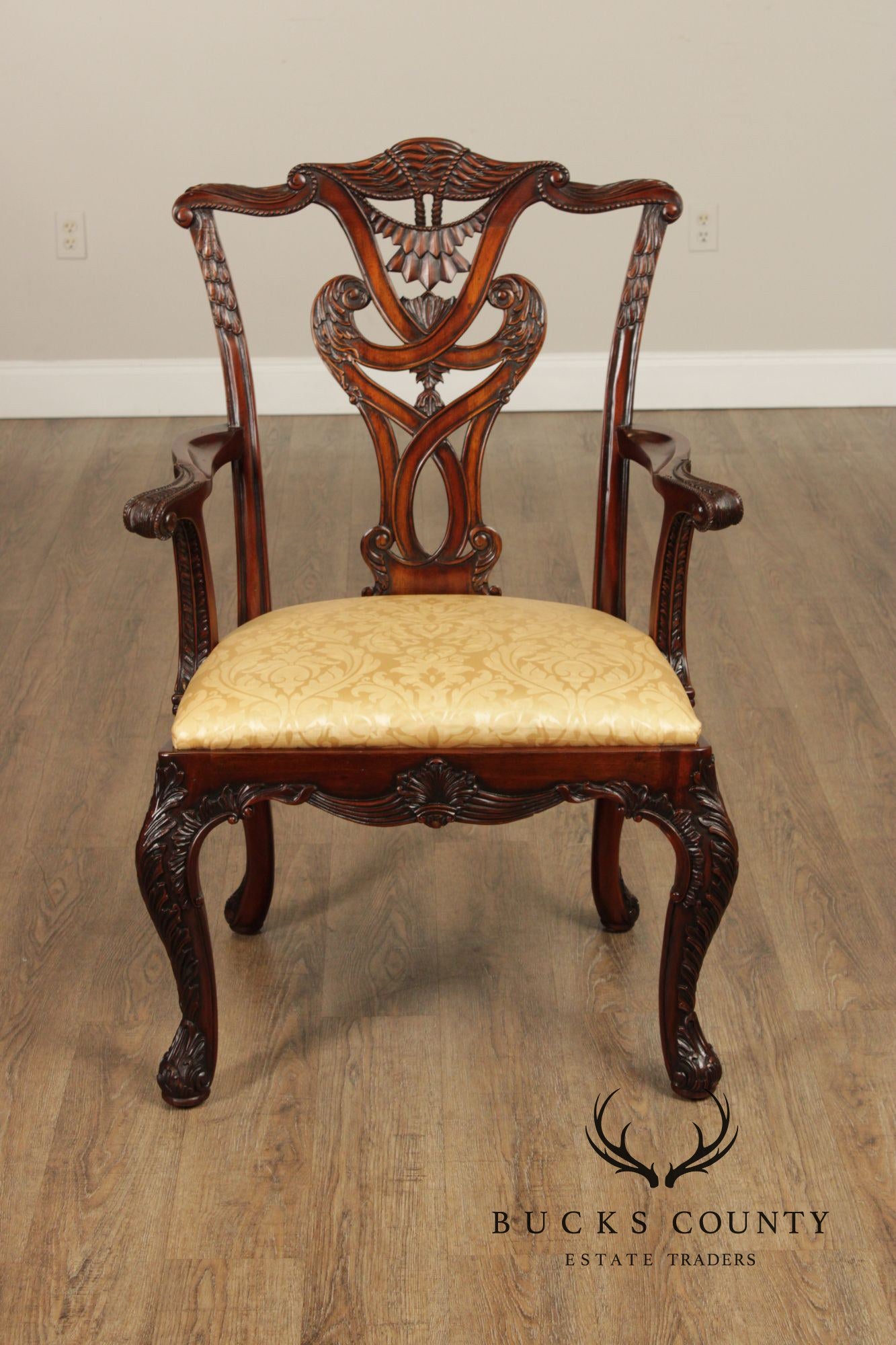 Henredon Natchez Collection Georgian Style Set of Ten Mahogany Dining Chairs