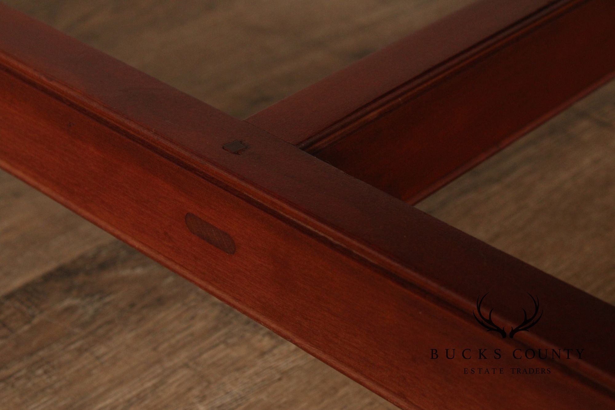 J.L. Treharn Custom Cherry Farmhouse Extendable Dining Table