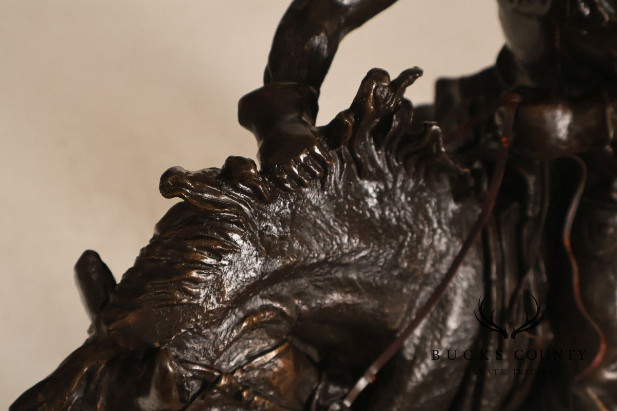 Frederick Remington Bronze Sculpture, 'The Cowboy'