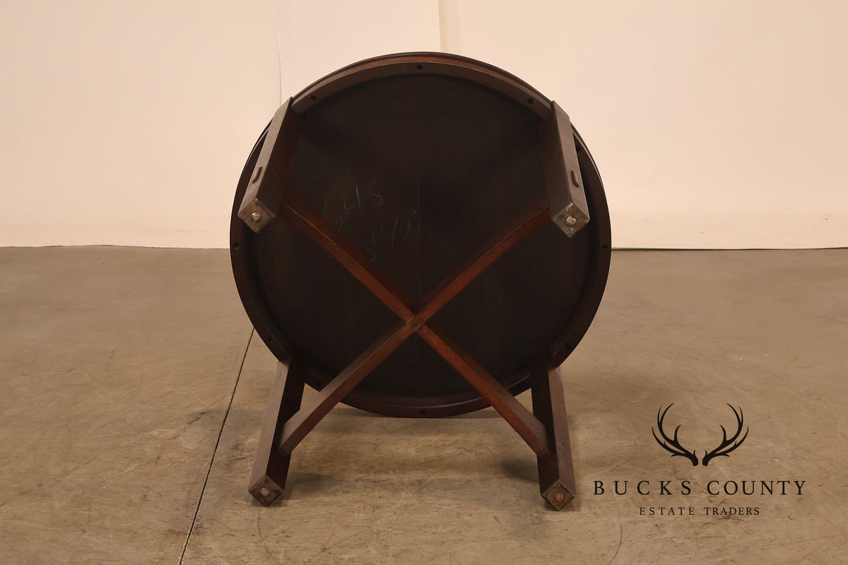 Antique Gustav Stickley Model #645 Mission Oak Round Center Table