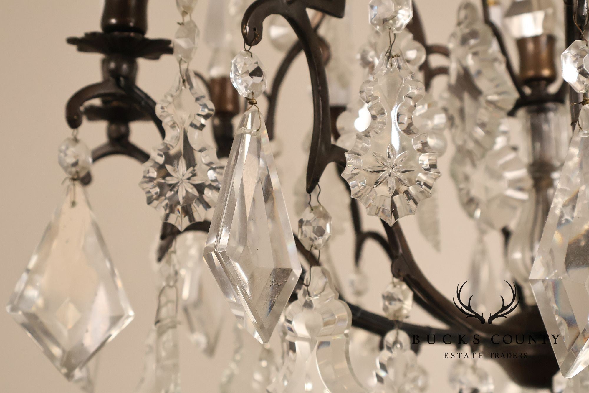 Versailles Style Crystal And Bronze Chandelier