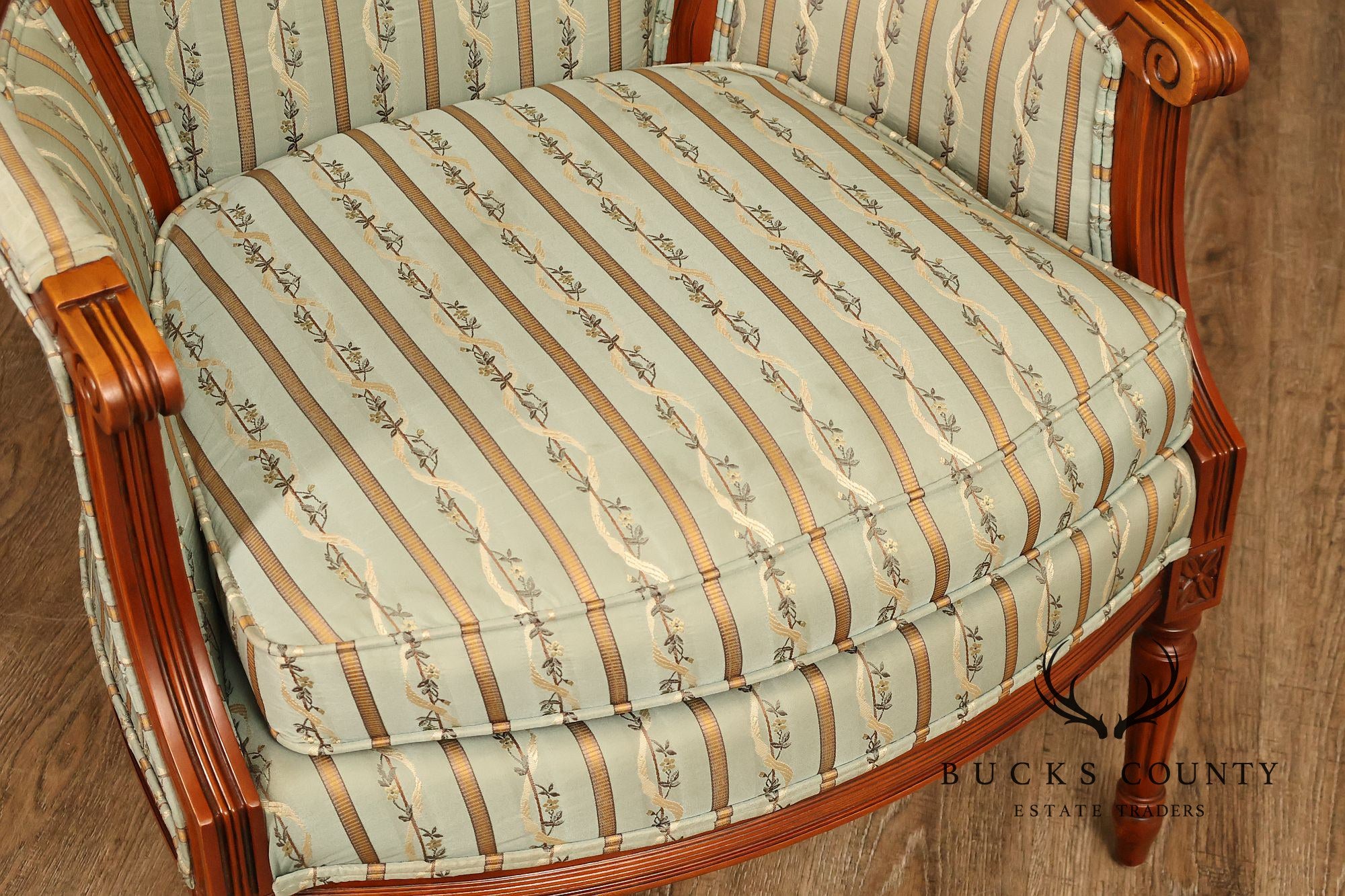 Harris Marcus French Louis XVI Style Pair of Bergere Armchairs