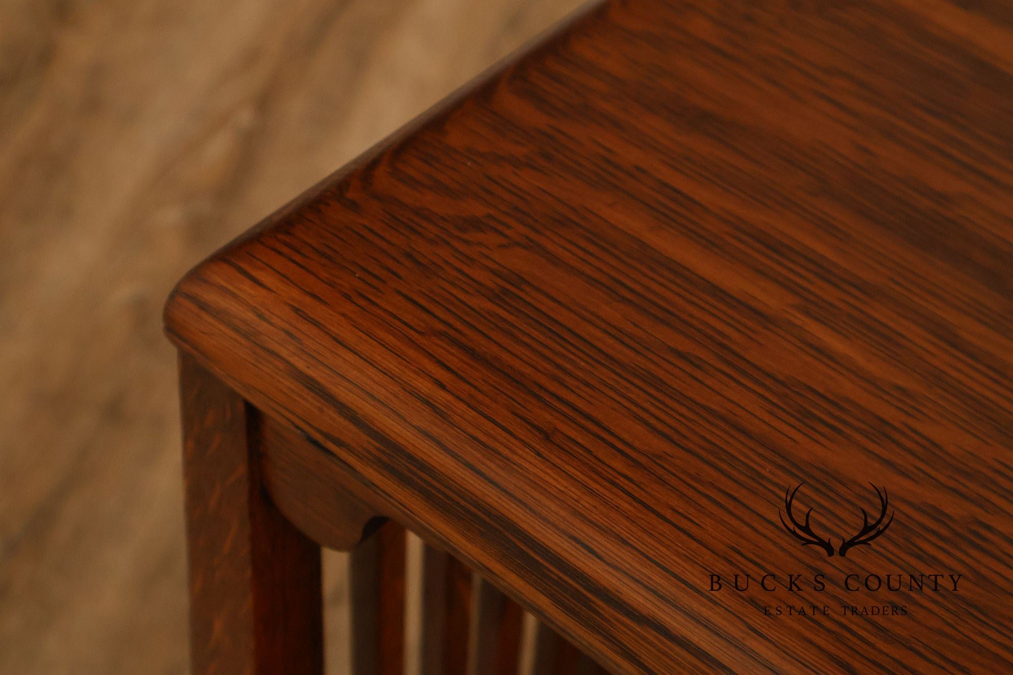 Michigan Chair Company Antique Mission Oak Spindle Side Table