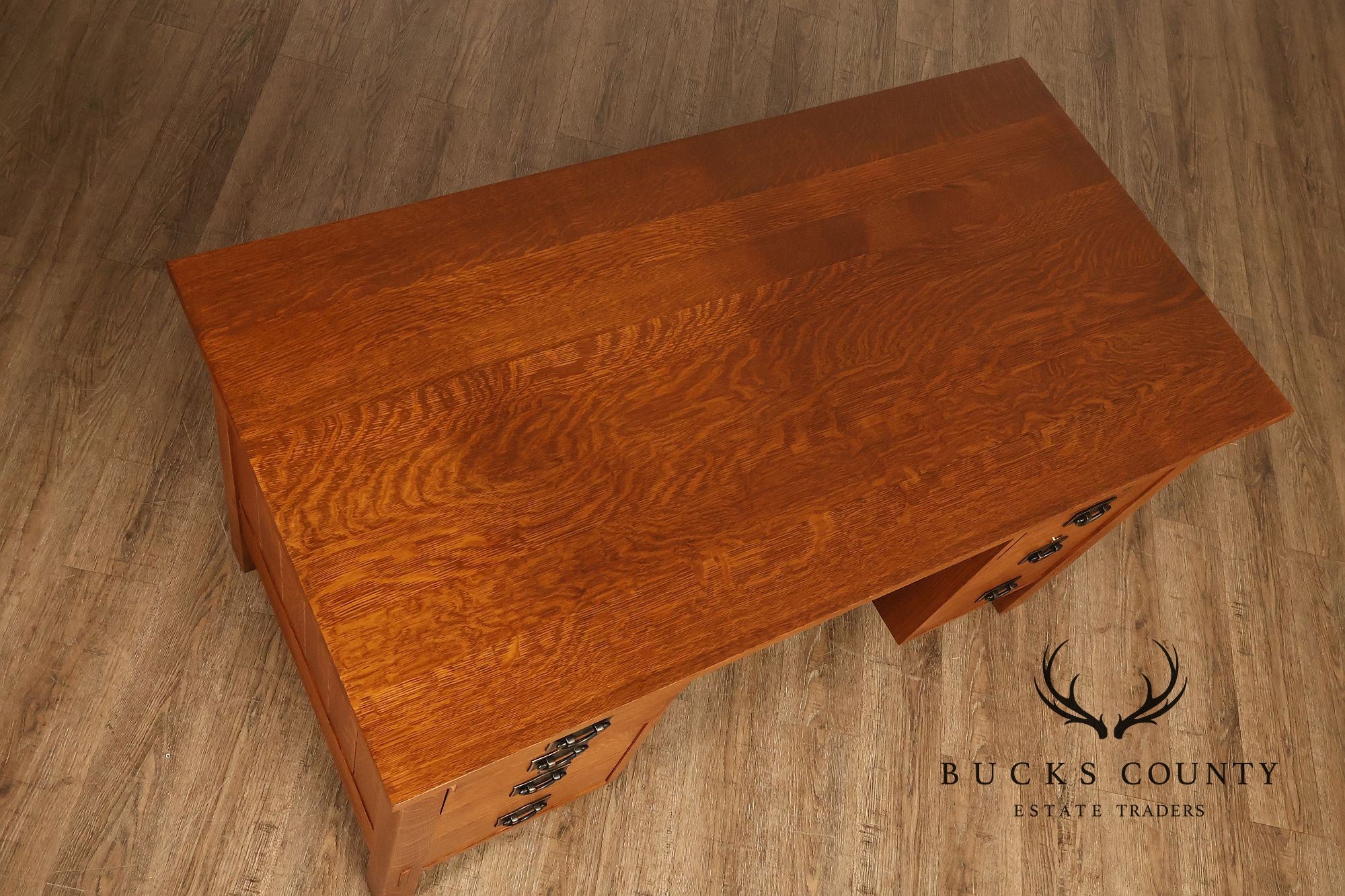 Stickley Mission Collection Oak Executive Desk