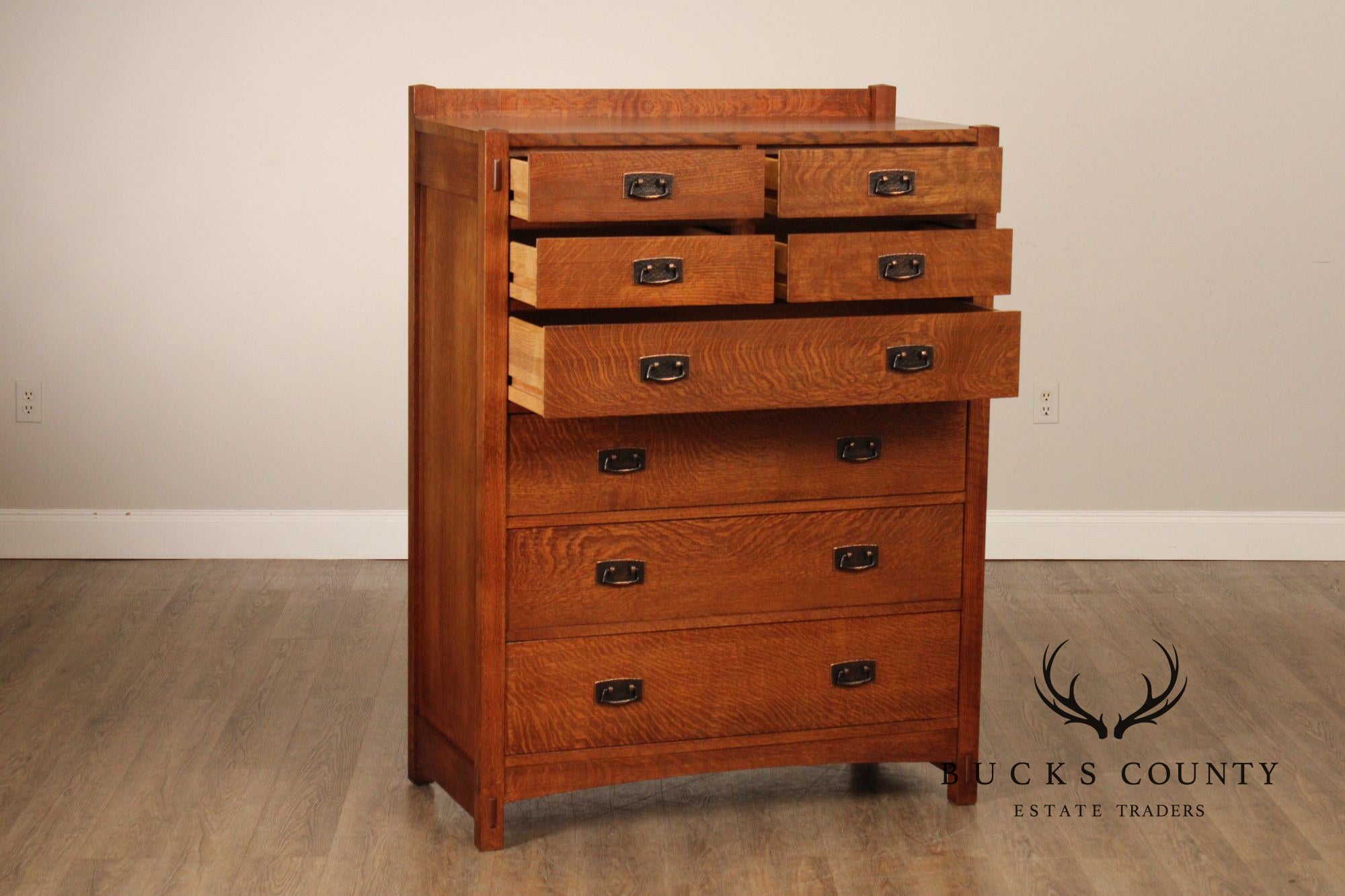 Stickley Mission Collection Oak High Chest
