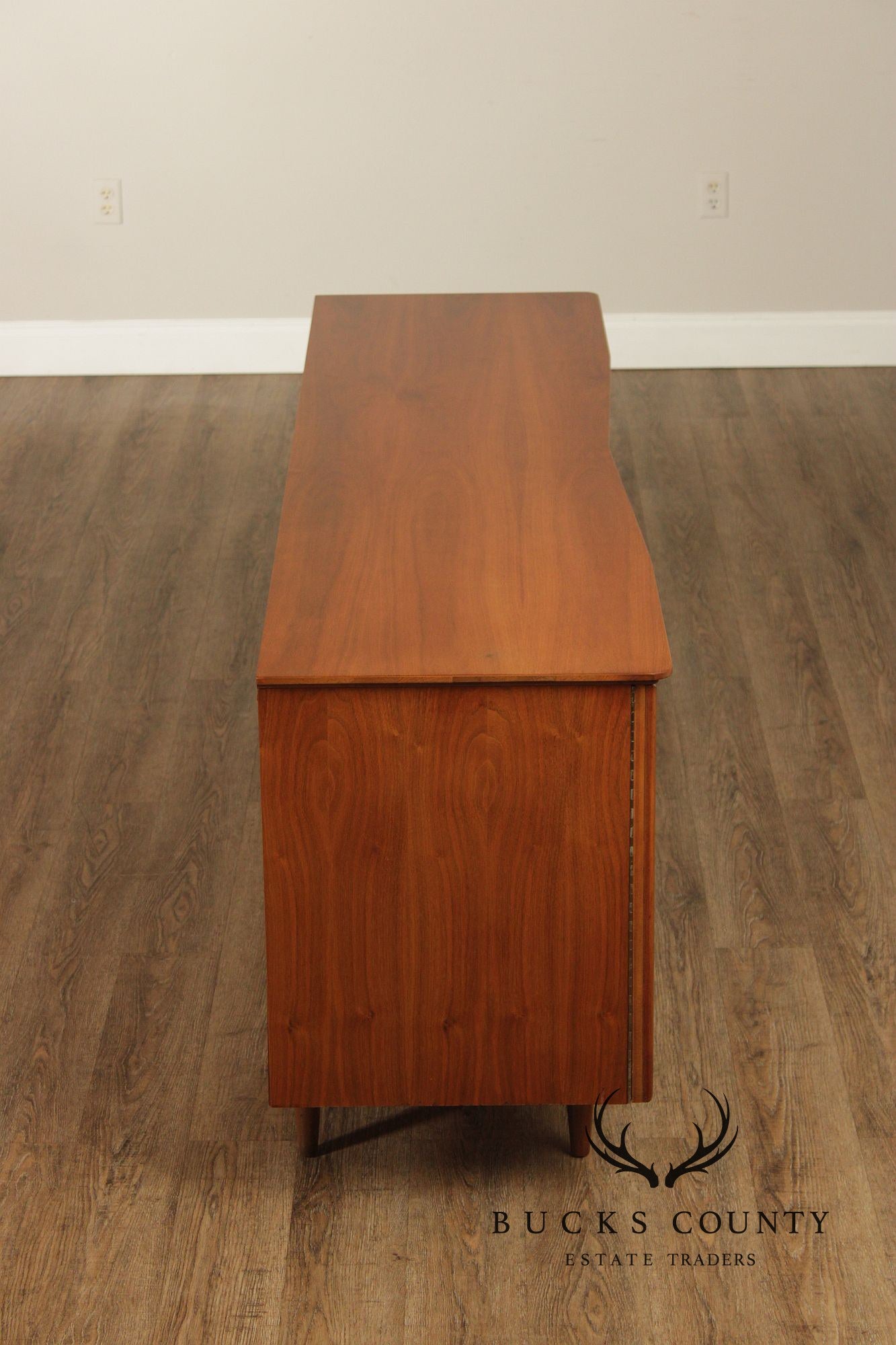 Mid Century Modern Walnut Long Dresser