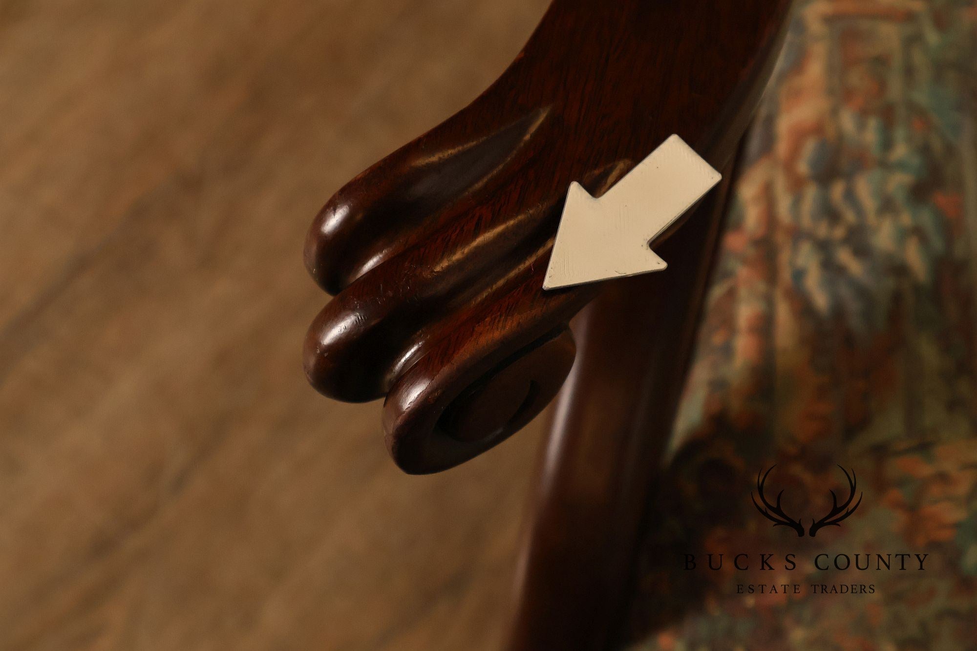 Henkel Harris Chippendale Style Mahogany Armchair