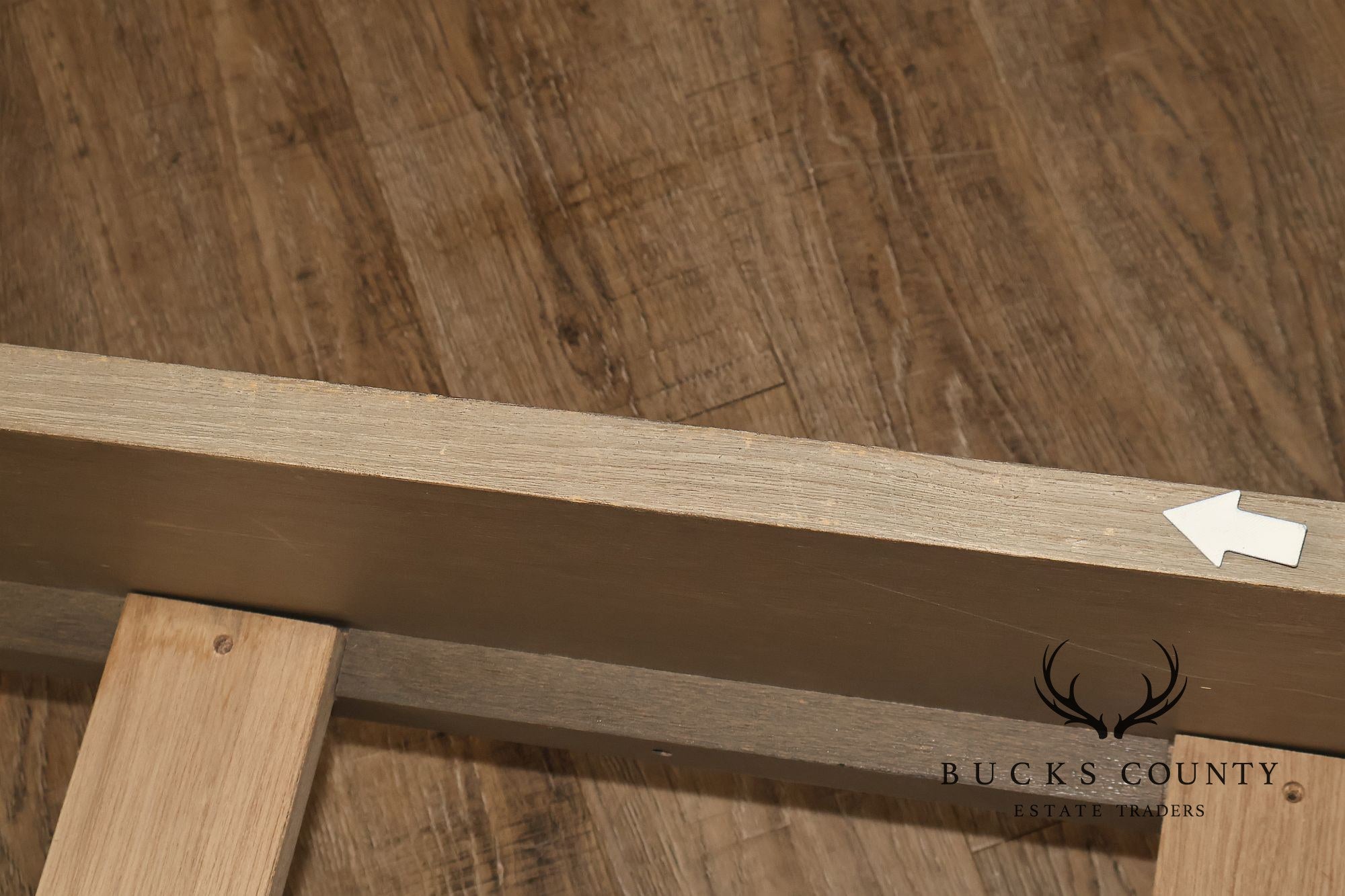 Natural Rustic Gray Finished King Size Country Style Panel Bed Frame