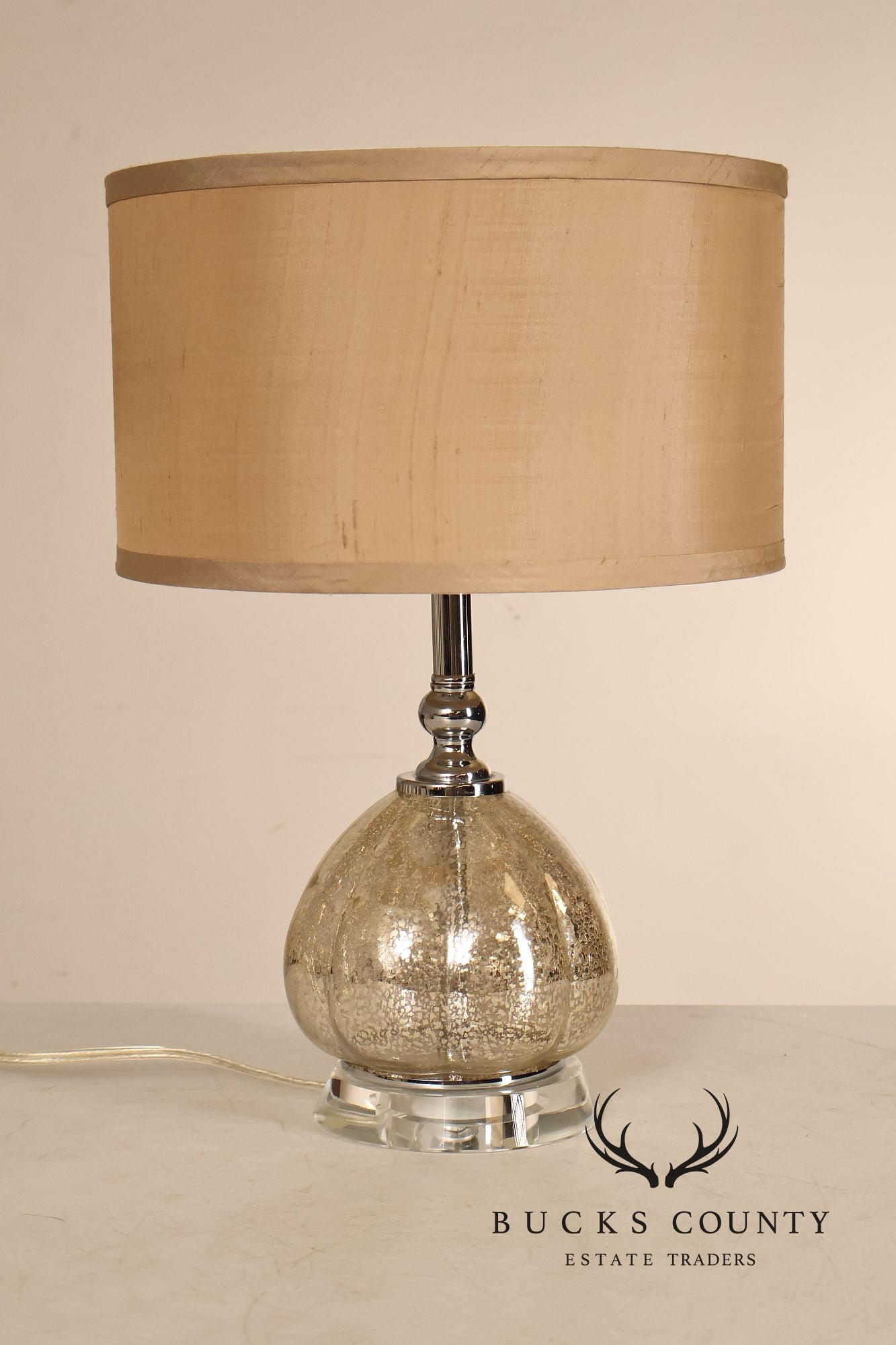 Contemporary Mercury Glass Table Lamp