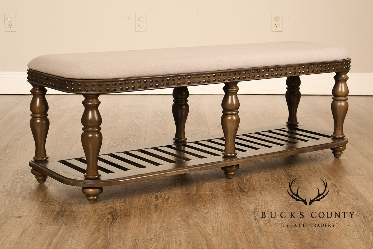 Riverside 'Belmeade' Baluster Carved Bench