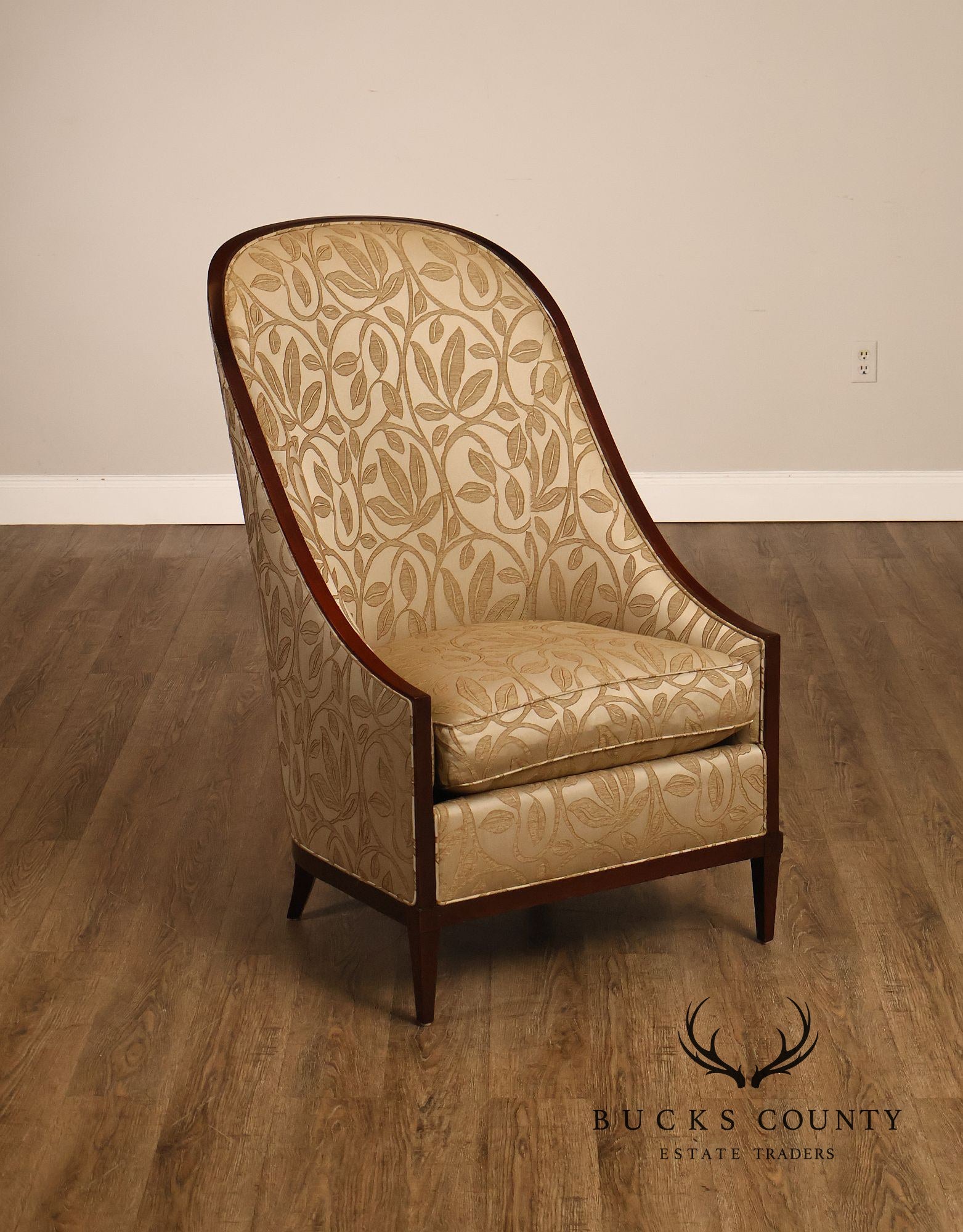 John Widdicomb High Back Upholstered Lounge Chair