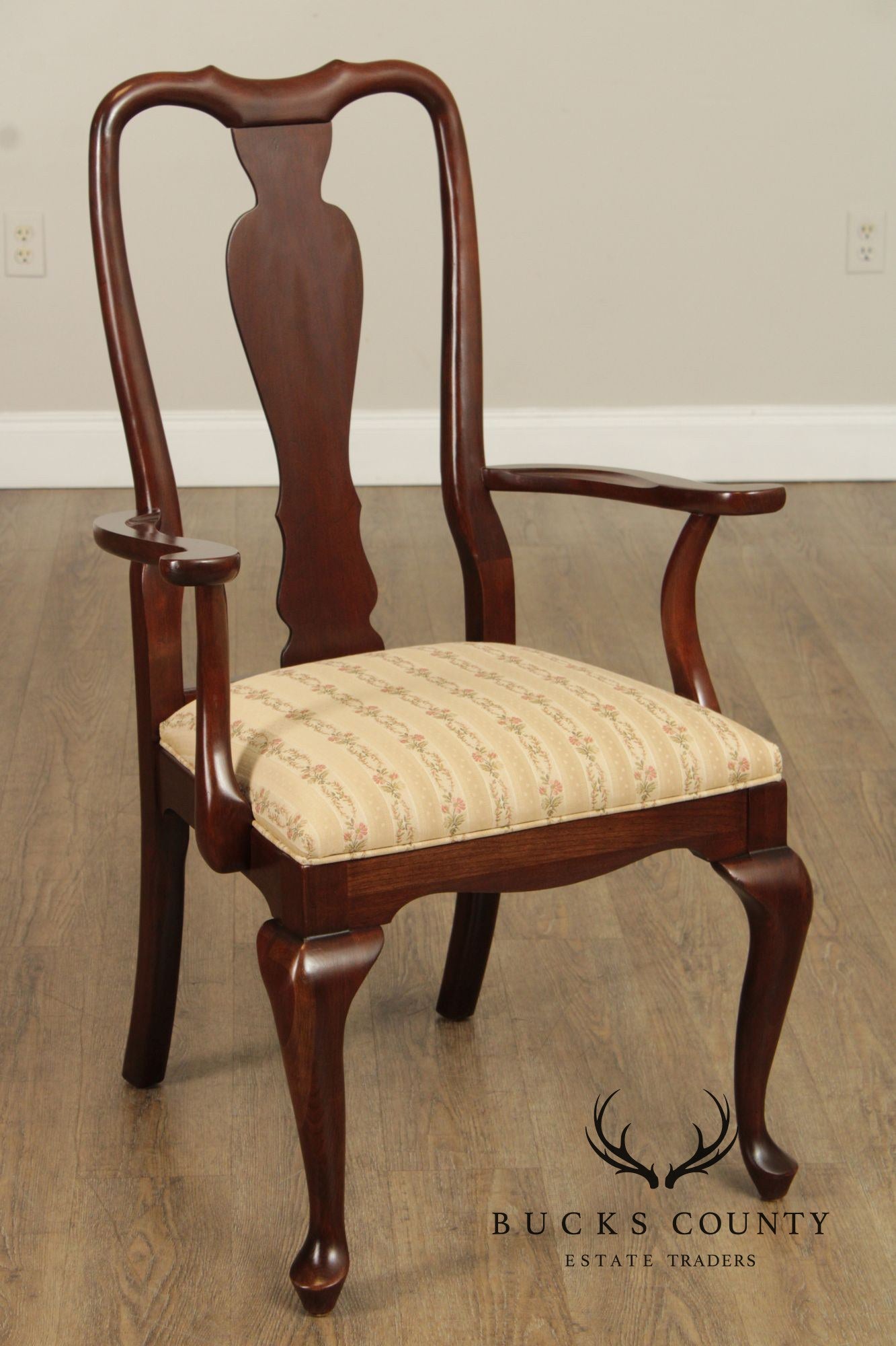 Ethan Allen 'Georgian Court' Set of Six Cherry Dining Chairs