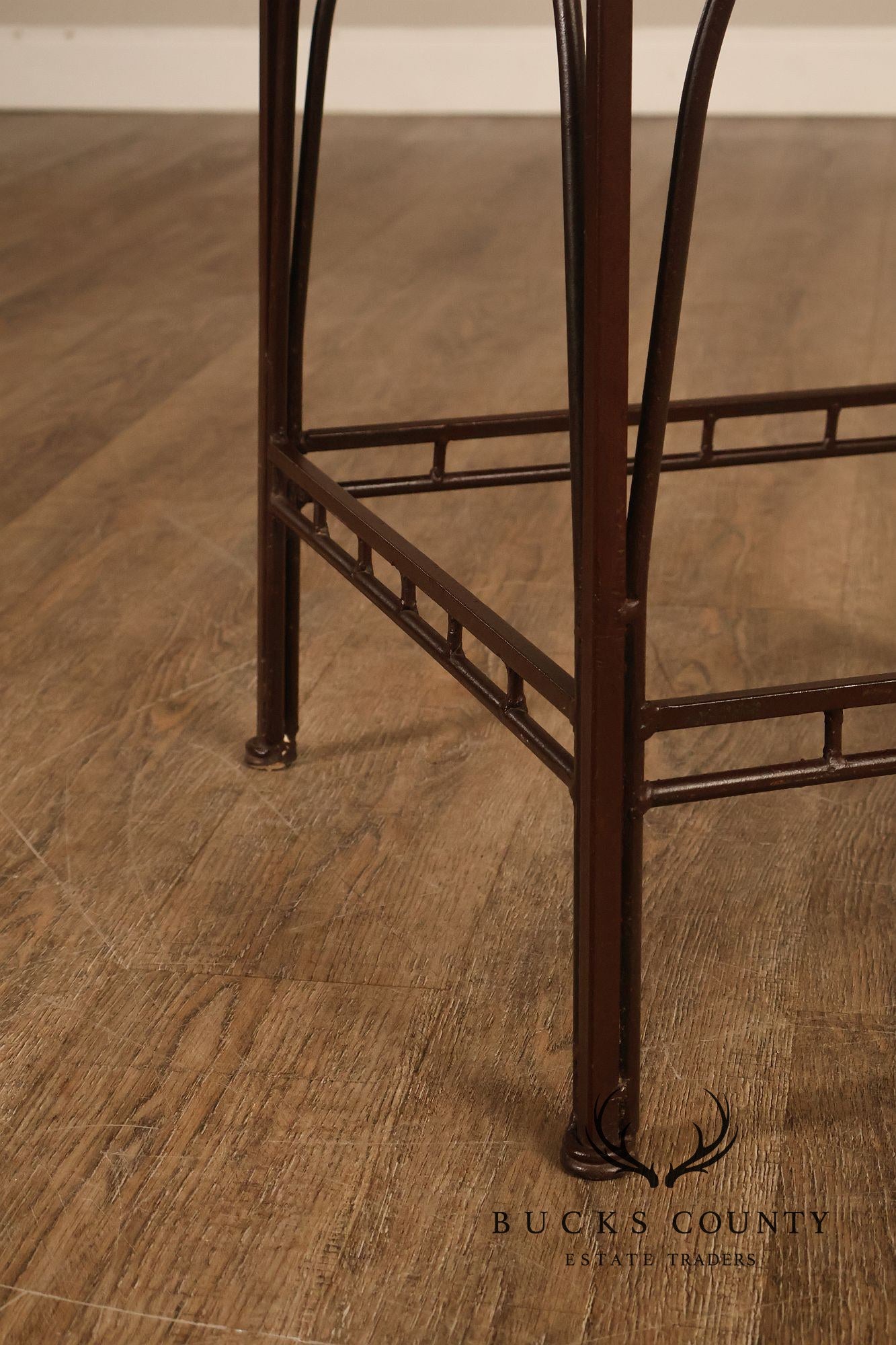 French Art Deco Style Set of Four Counter Stools