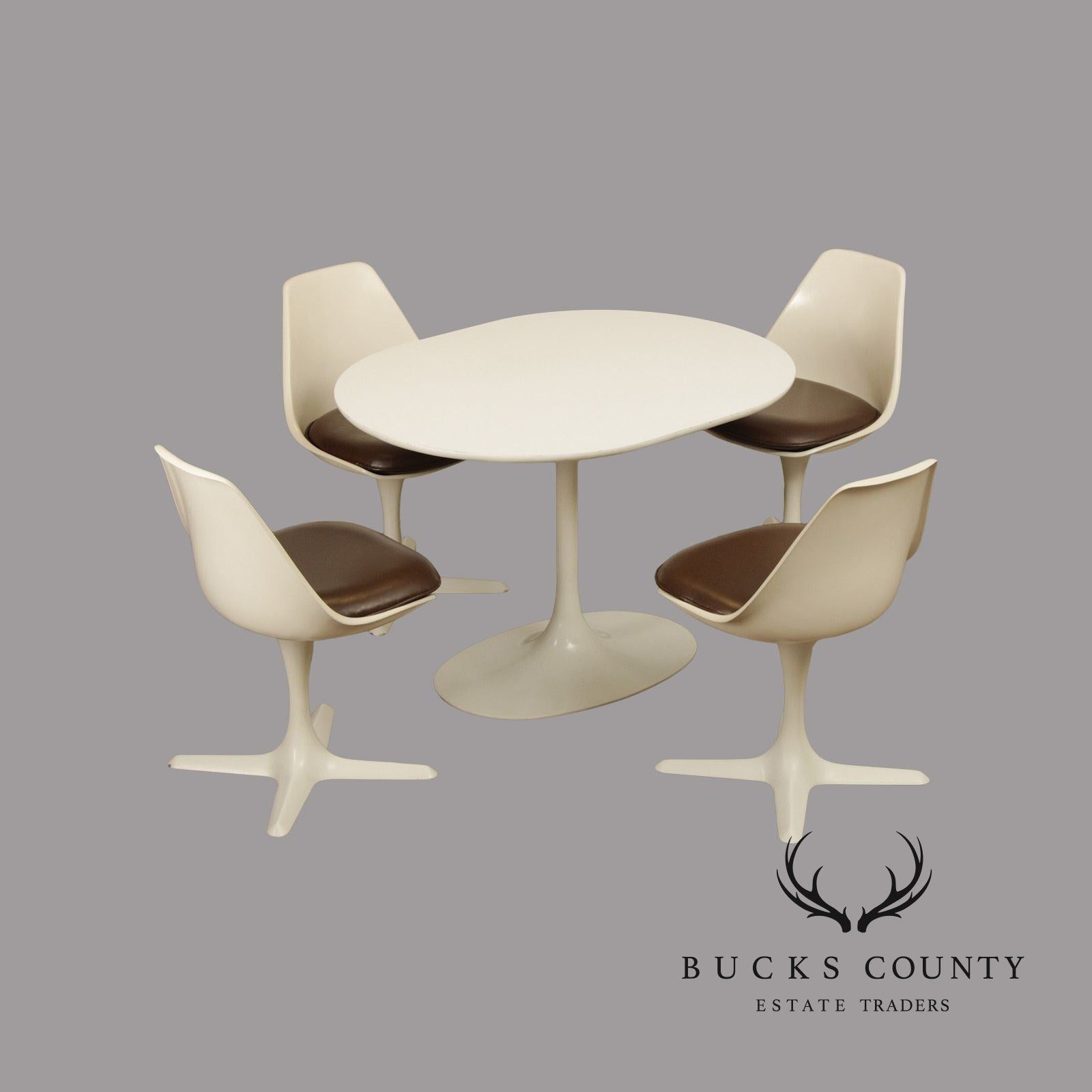 Burke Mid Century Modern Five-Piece Dining Set