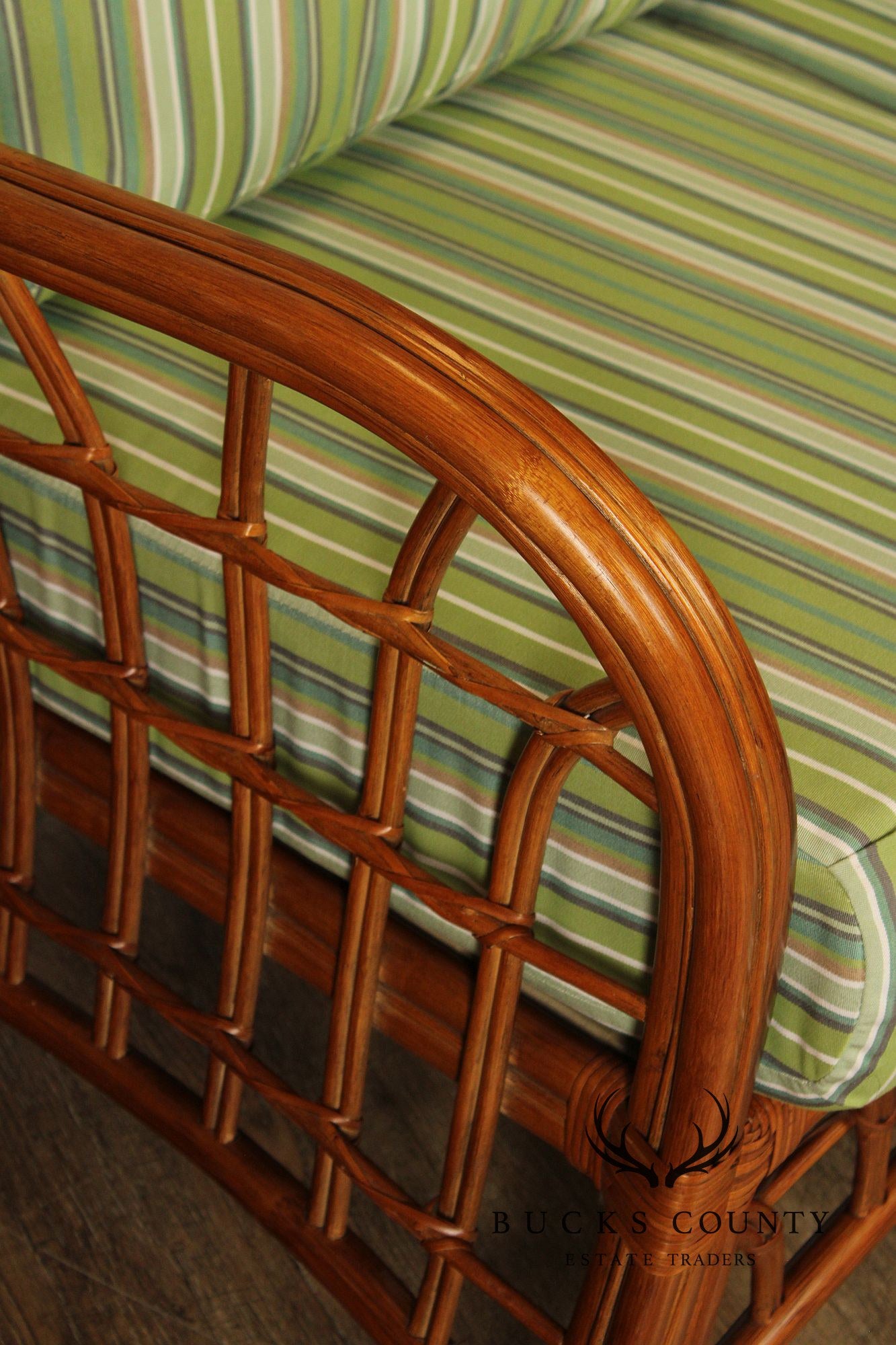 South Sea 'New Kauai' Rattan Loveseat With Sunbrella Cushions