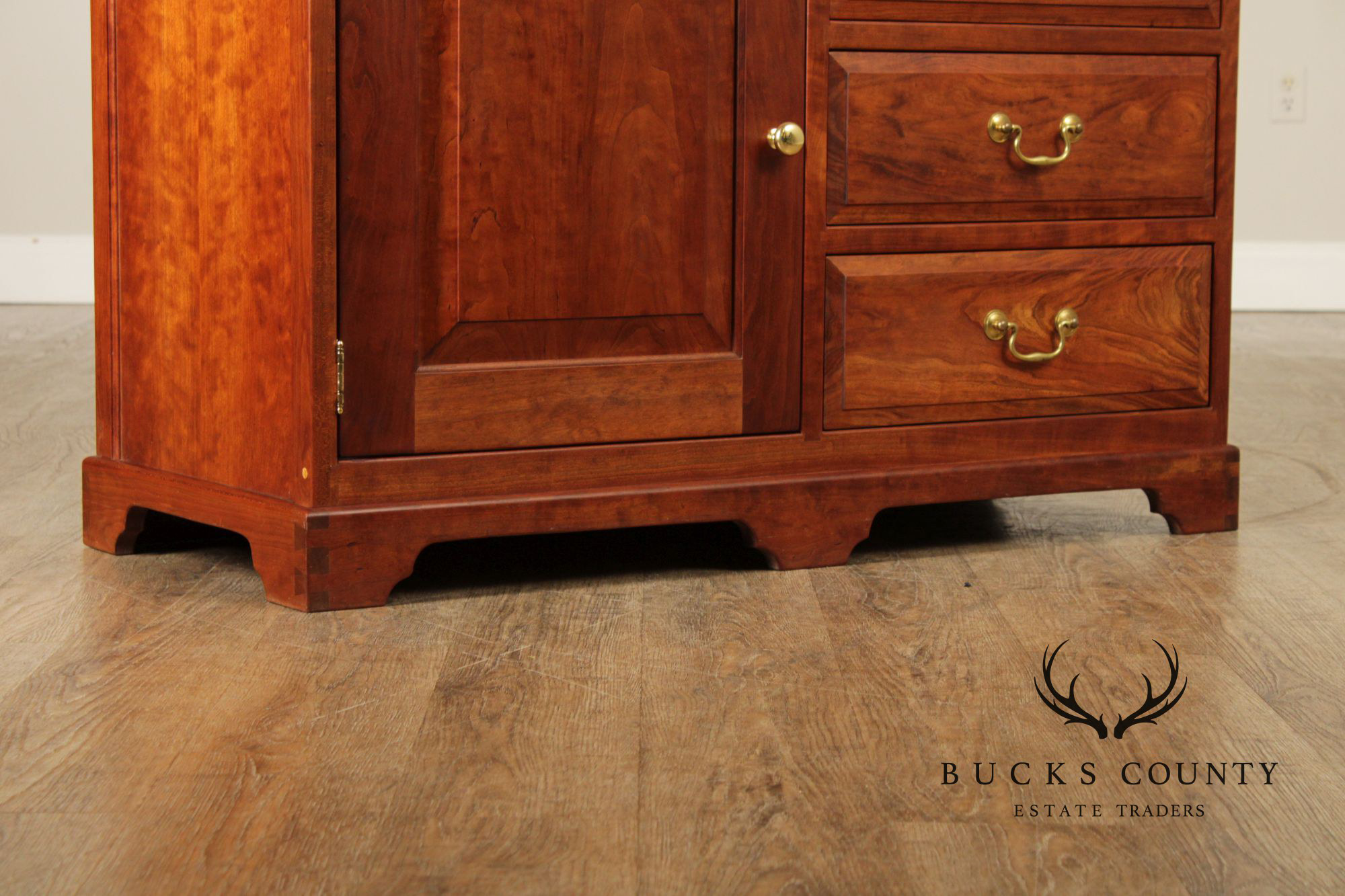 Chippendale Style Cherry Server or Media Cabinet