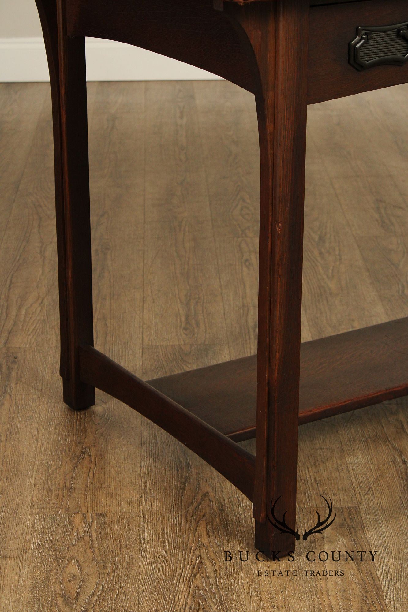 Lifetime Puritan Mission Oak and Leather Writing Desk