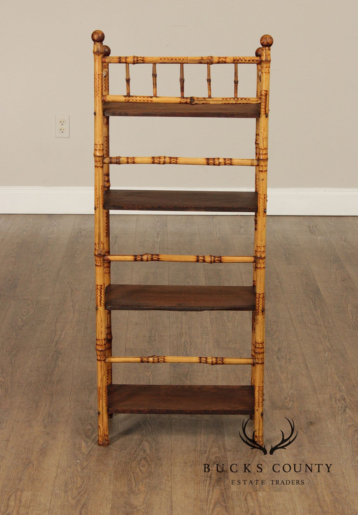 Antique Aesthetic Movement Bamboo Etagere
