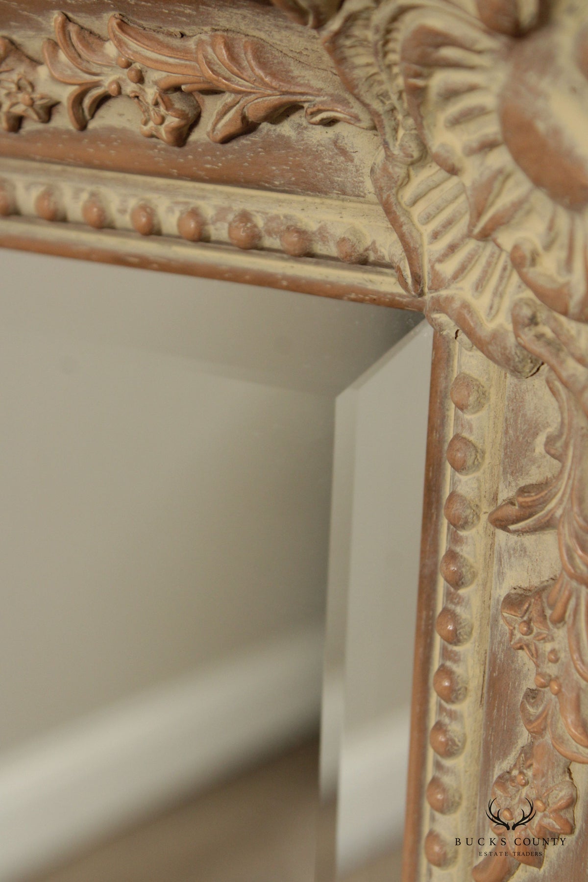 LaBarge Baroque Style Carved Frame Wall Mirror