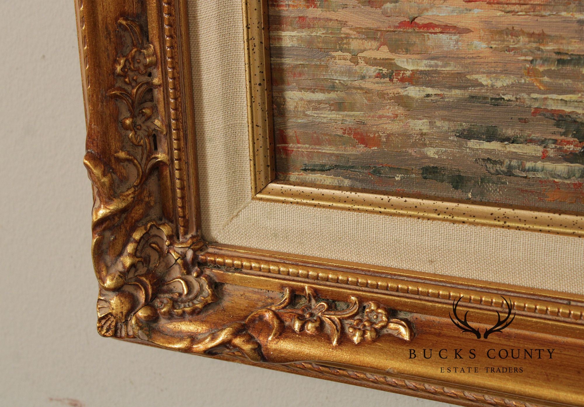 H. Pascal Oil Painting, Parisian Quay