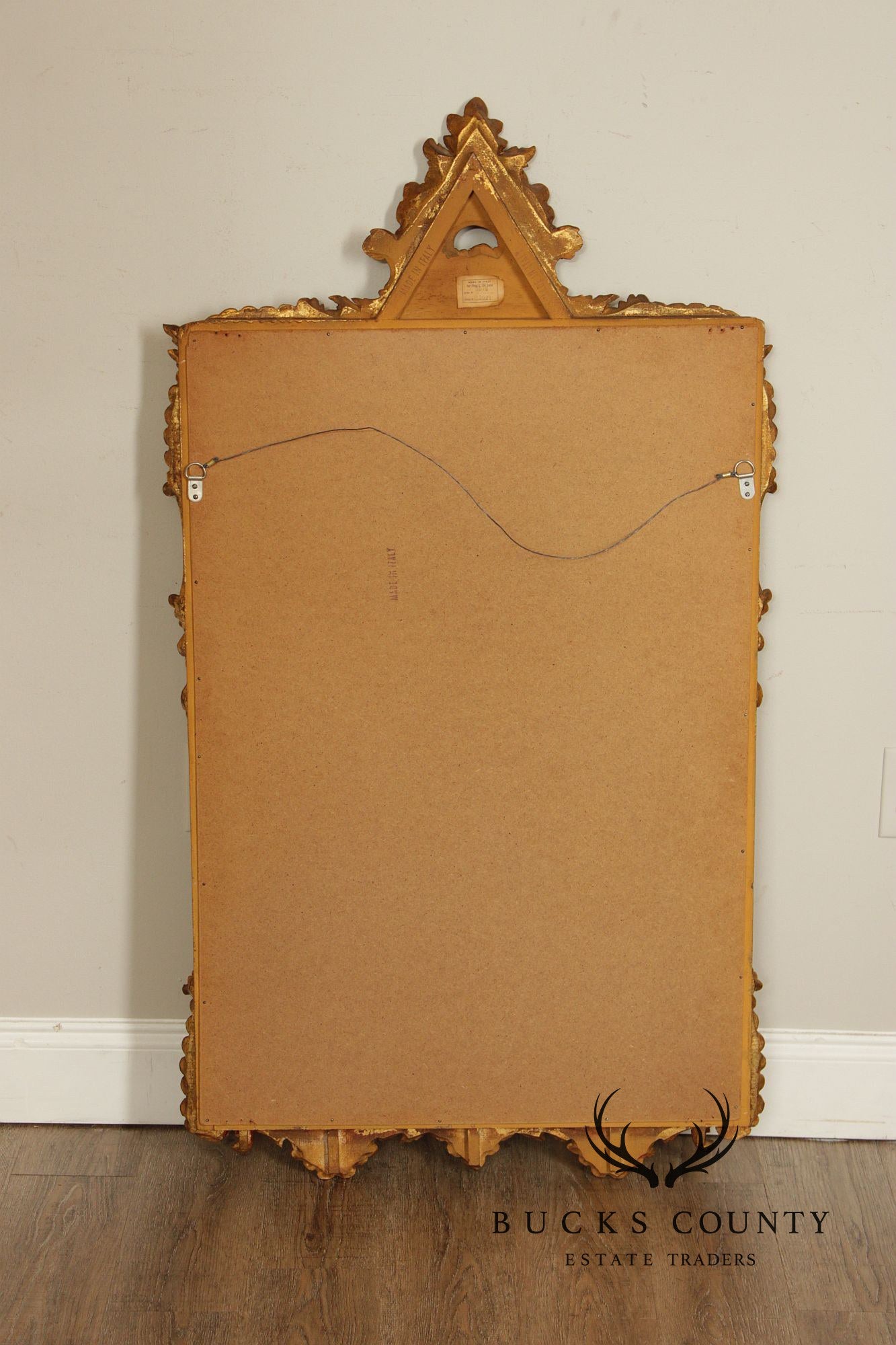 Vintage Italian Carved Giltwood Wall Mirror