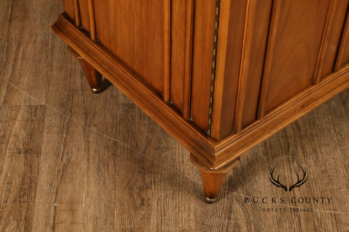 Italian Neoclassical Style Travertine Top Chest of Drawers