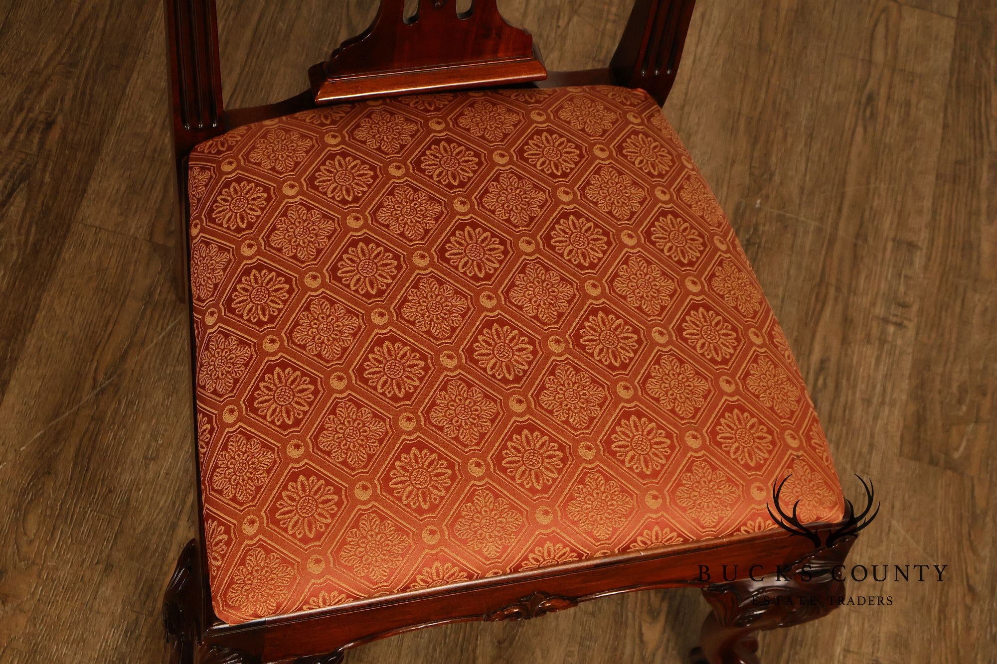 Henredon Chippendale Style Set of Six Mahogany Dining Chairs