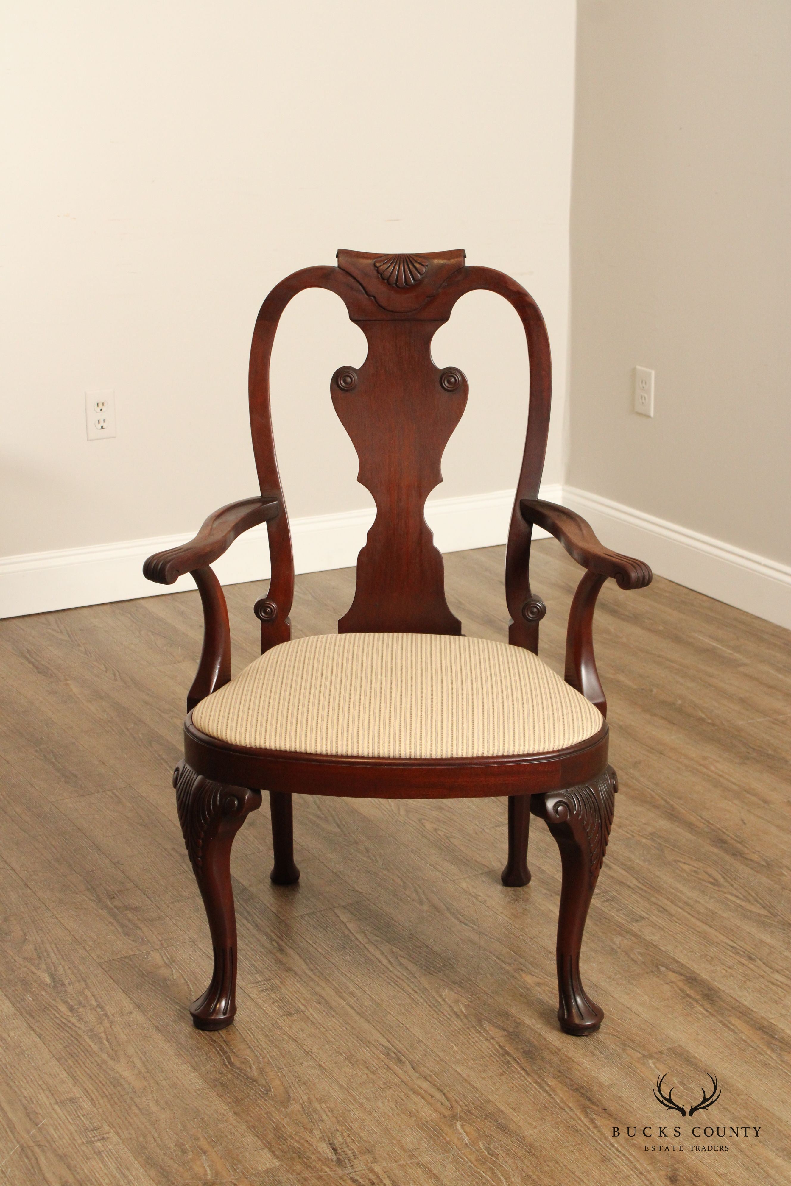 Baker Historic Charleston Collection Set of Six Mahogany Dining Chairs