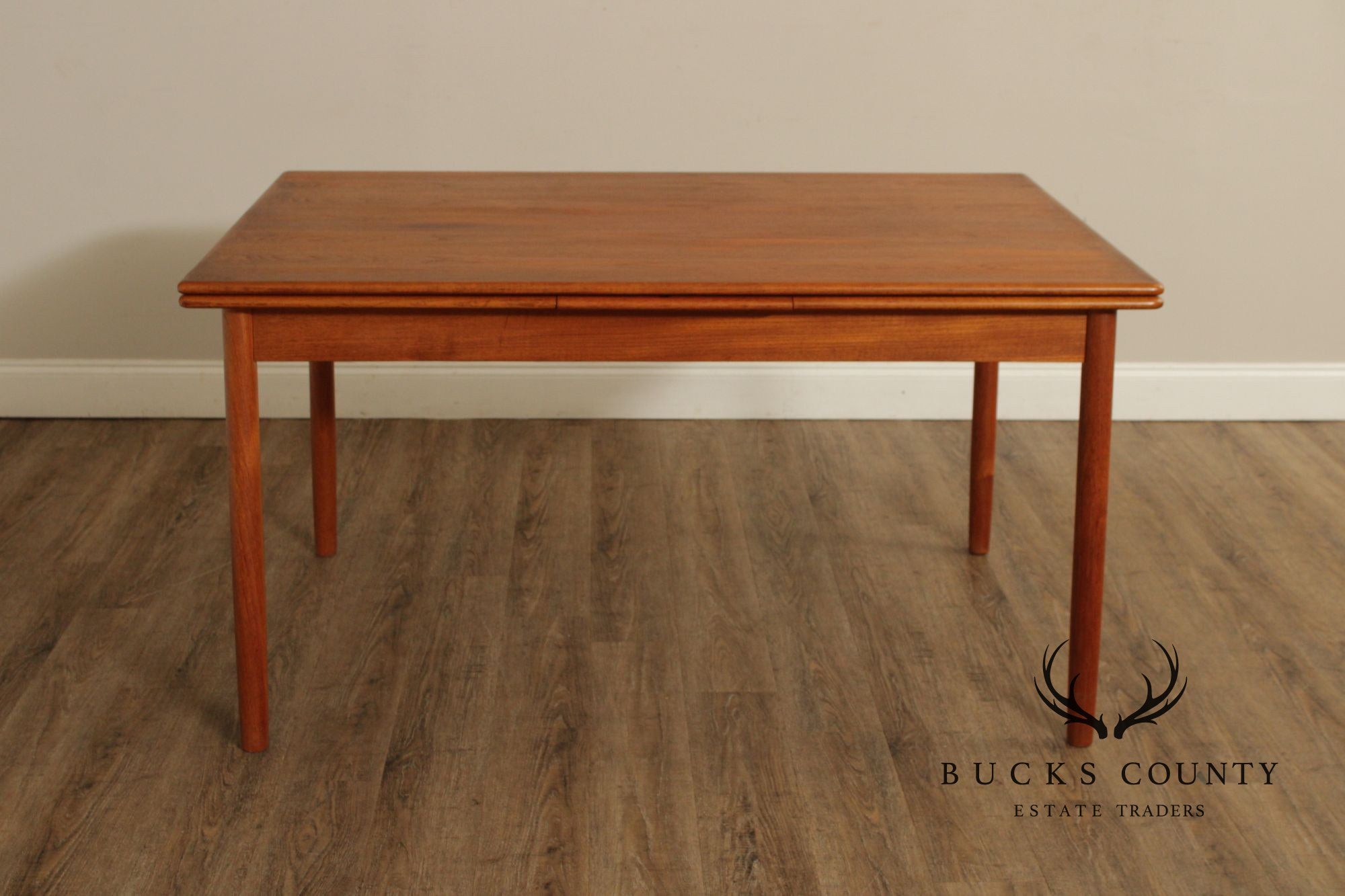 Danish Modern Teak Expandable Dining Table